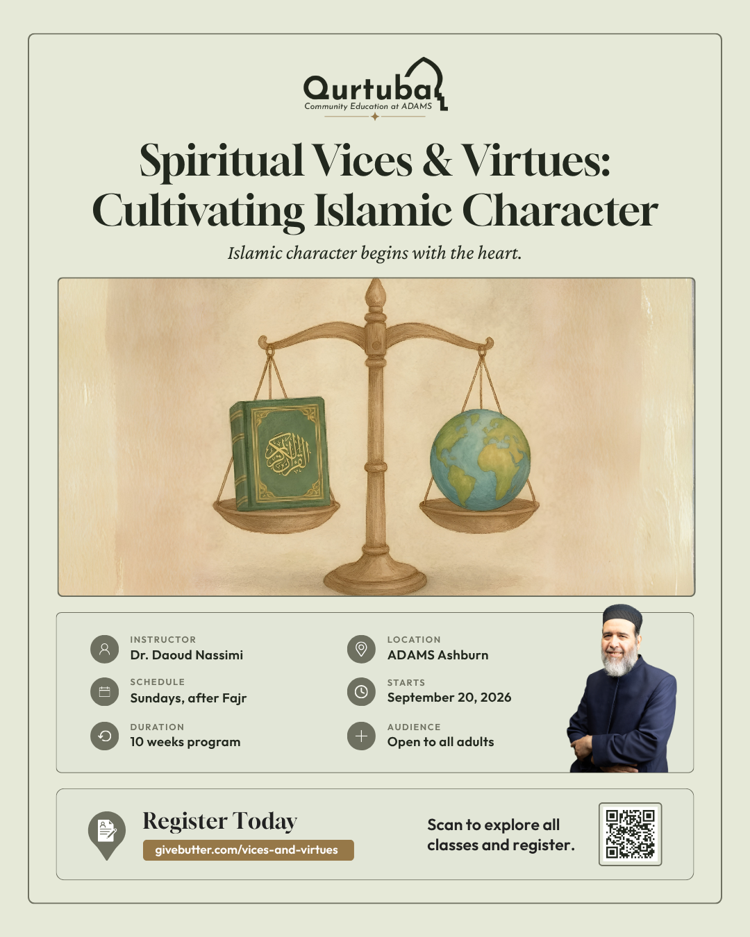 Campaign cover image for Spiritual Vices & Virtues: Cultivating Islamic Character