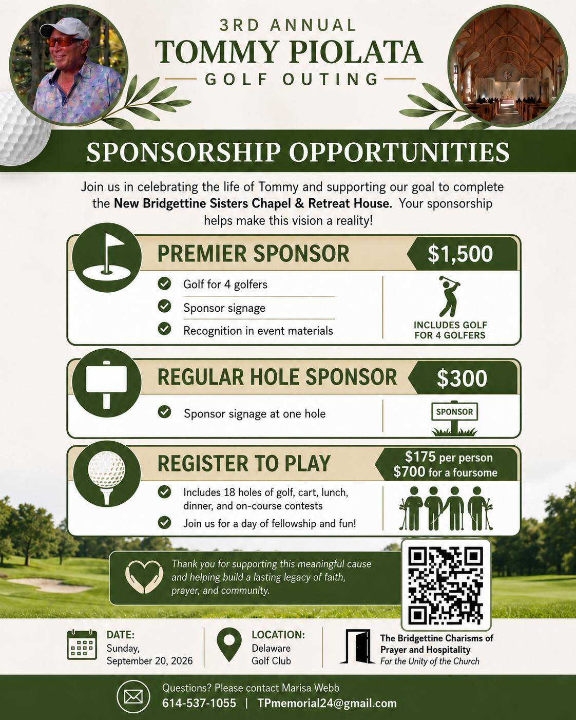 Campaign cover image for 3RD ANNUAL TOMMY PIOLATA GOLF OUTING