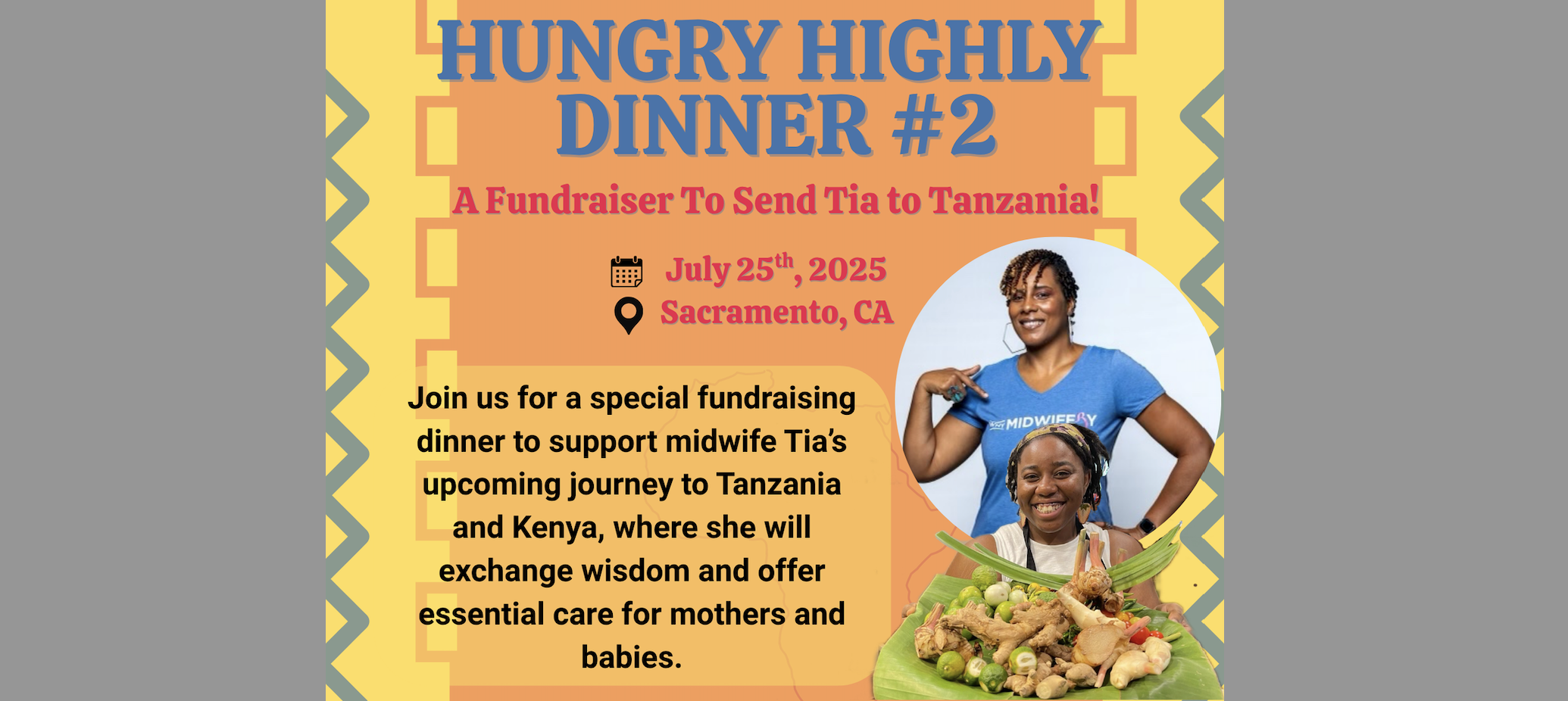 Campaign cover image for Fundraising Dinner to Send Midwife Tia to Tanzania & Kenya