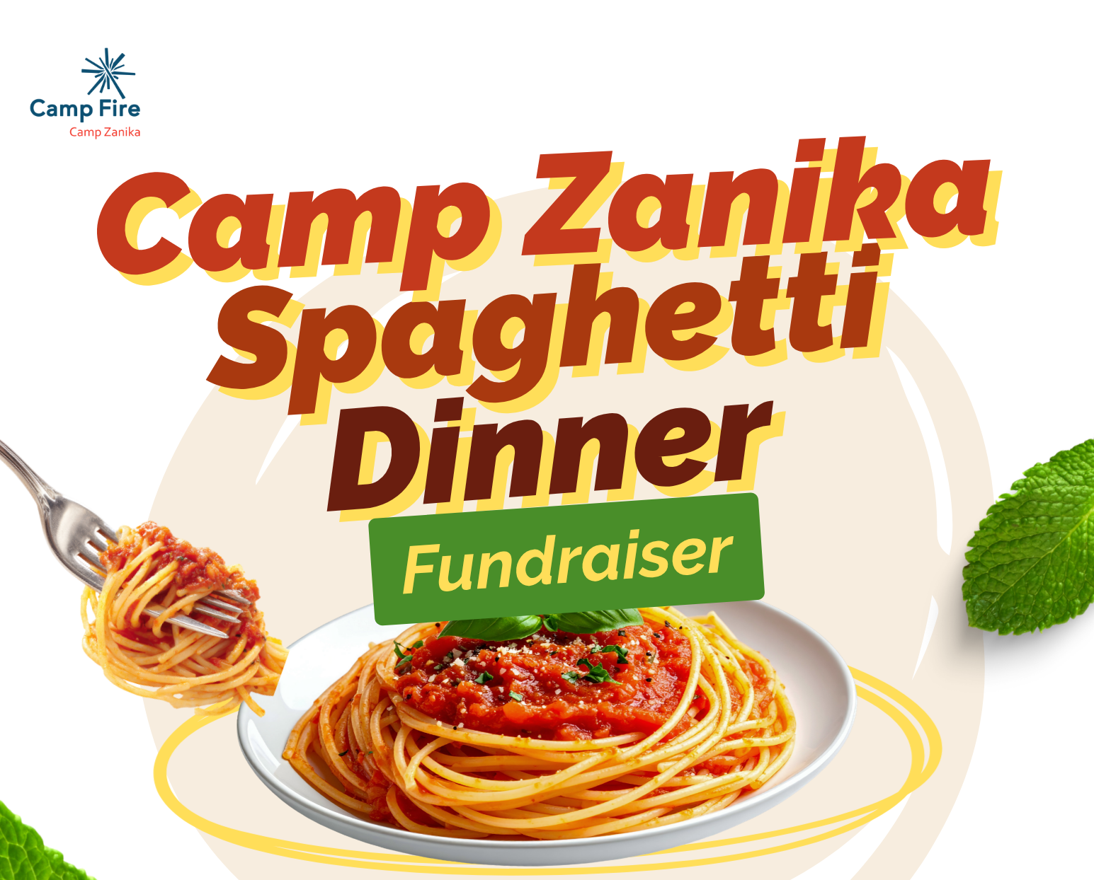 Campaign cover image for Camp Zanika Spaghetti Dinner Fundraiser