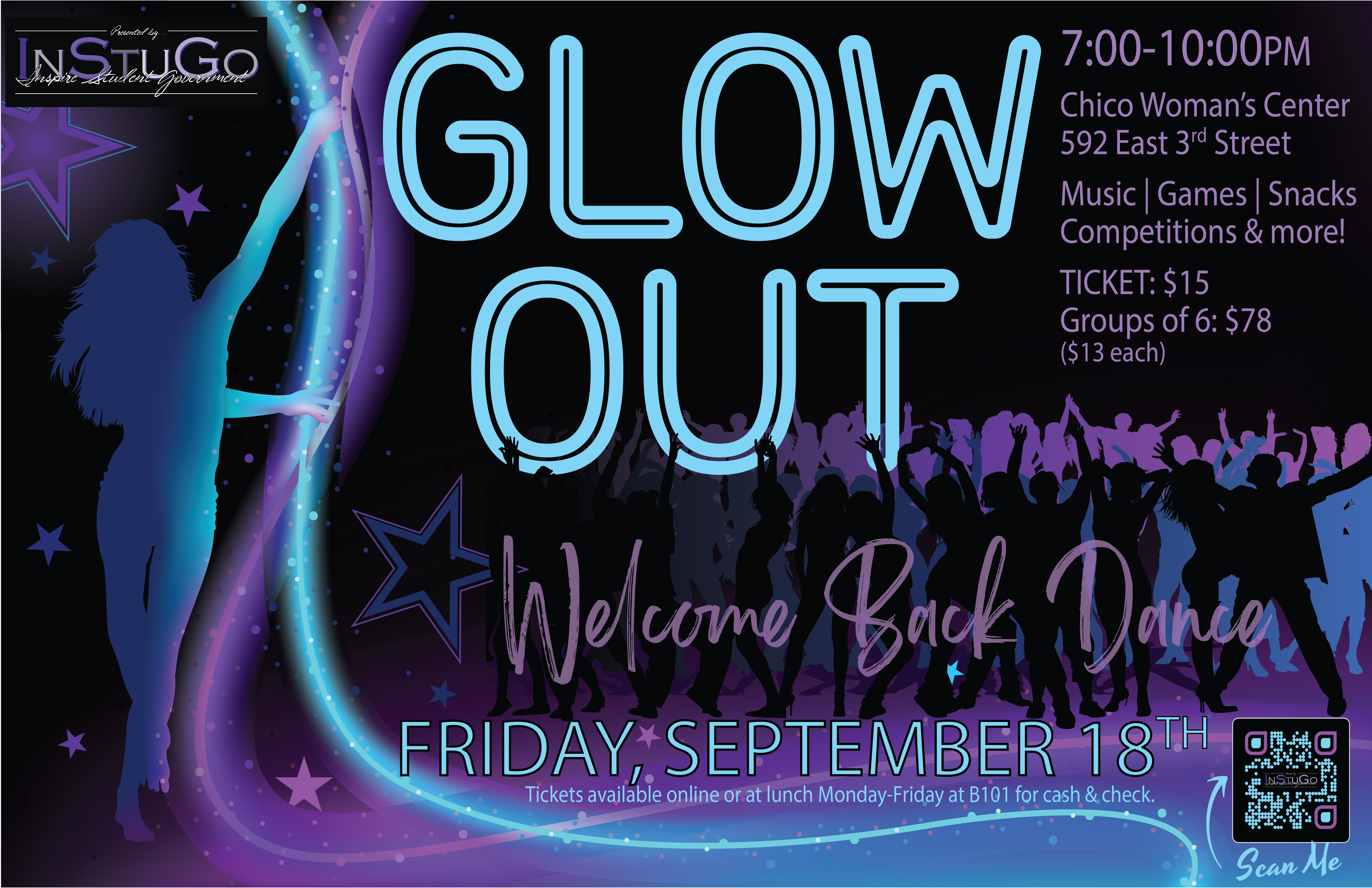 Campaign cover image for Welcome Back Dance 26 - Glow Up