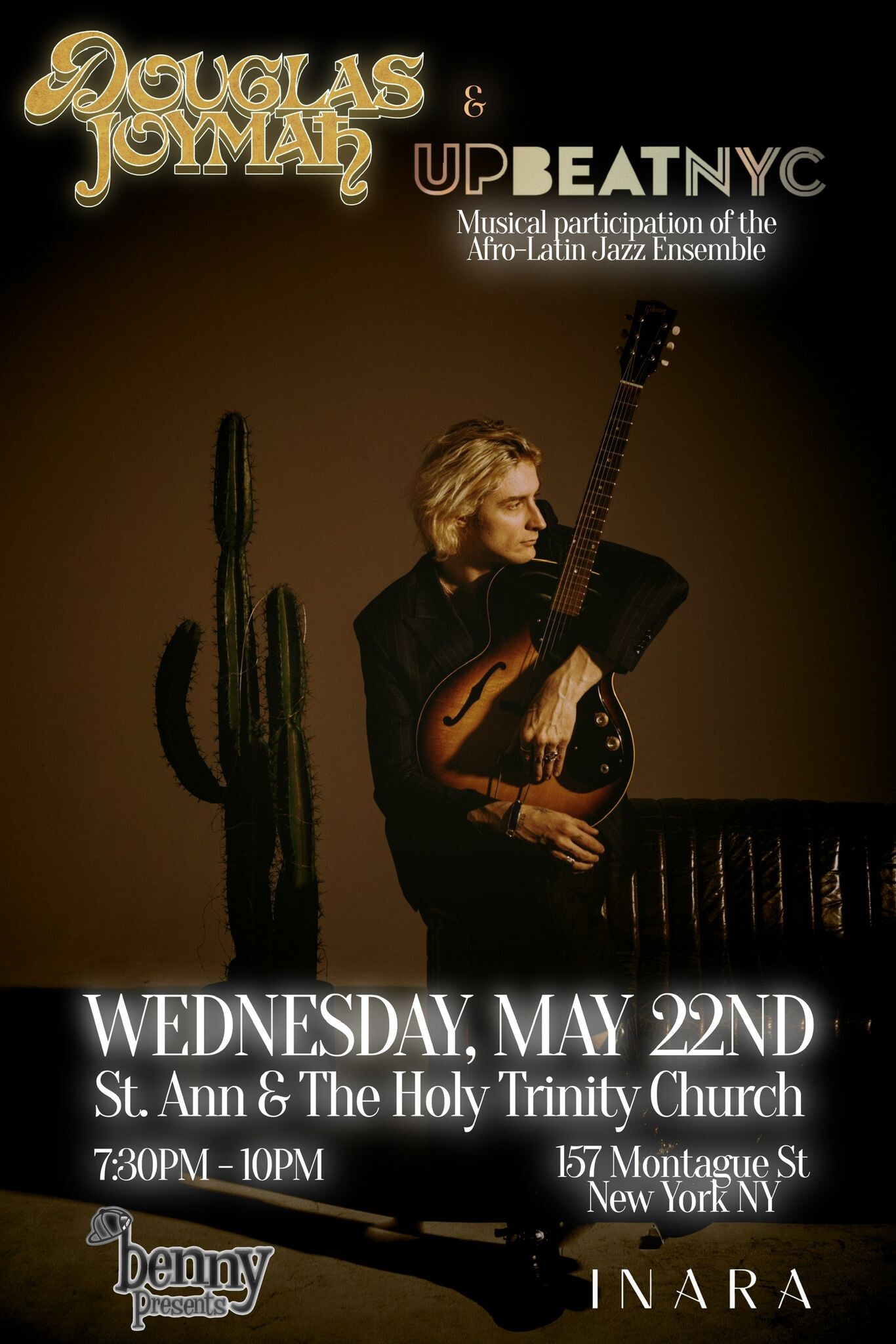 Campaign cover image for DOUGLAS JOYMAN and UpBeat NYC Afro-Latin Jazz Ensemble at St Ann & Holy Trinity Church