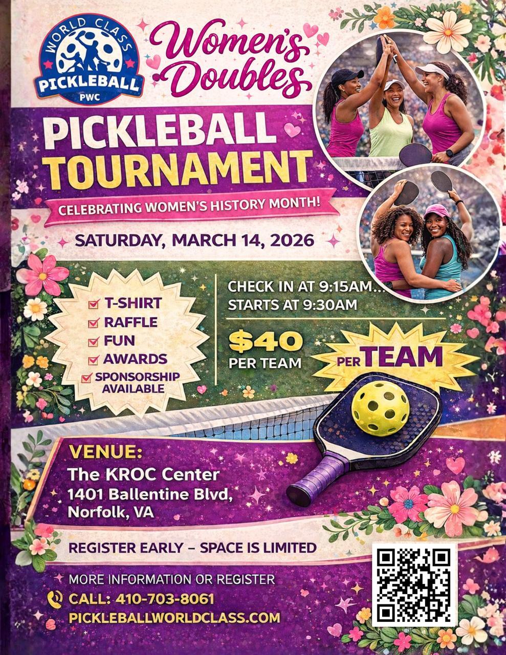 Campaign cover image for Fundraising Pickleball Women's Doubles Tournament, Open Play and Instructional Sessions (copy)