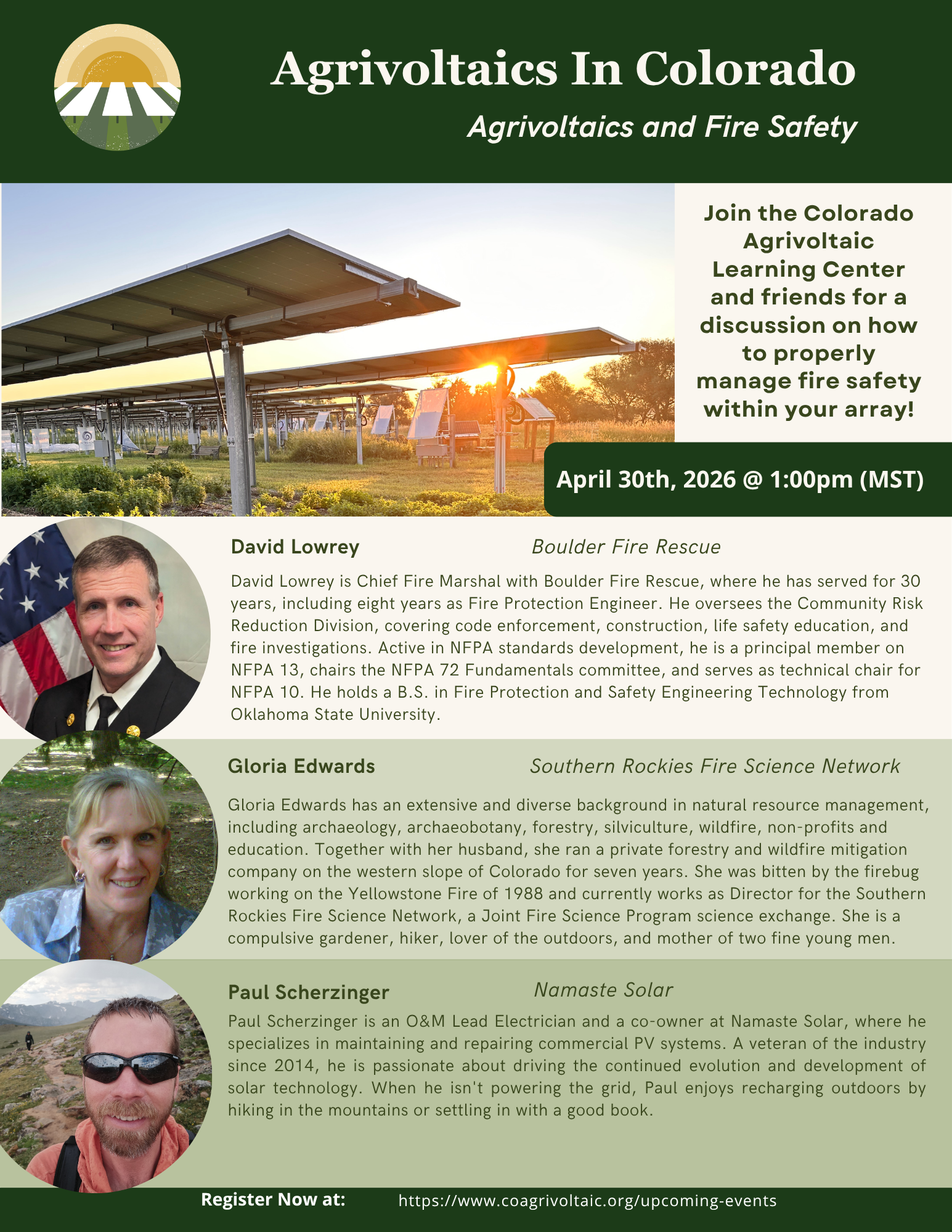 Campaign cover image for Agrivoltaics Webinar: Fire Safety Within Your Panels