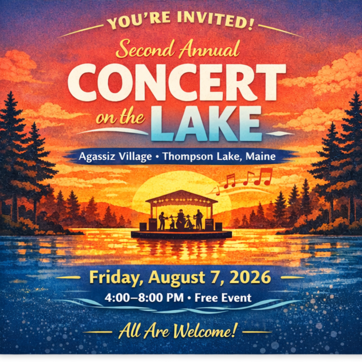 Campaign cover image for 2026 Agassiz Village Concert on the Lake