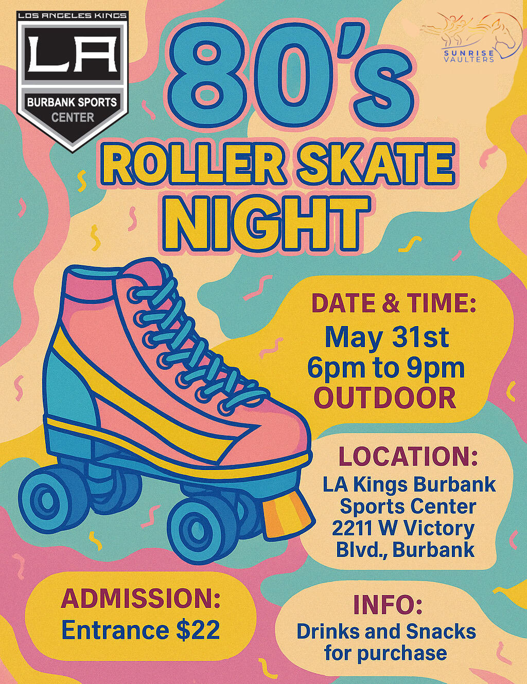 Campaign cover image for 80's Roller Skate Night