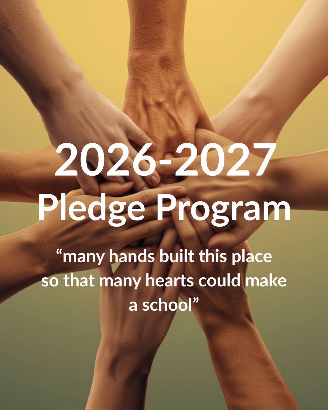 Campaign cover for 2026-2027 Pledge Program
