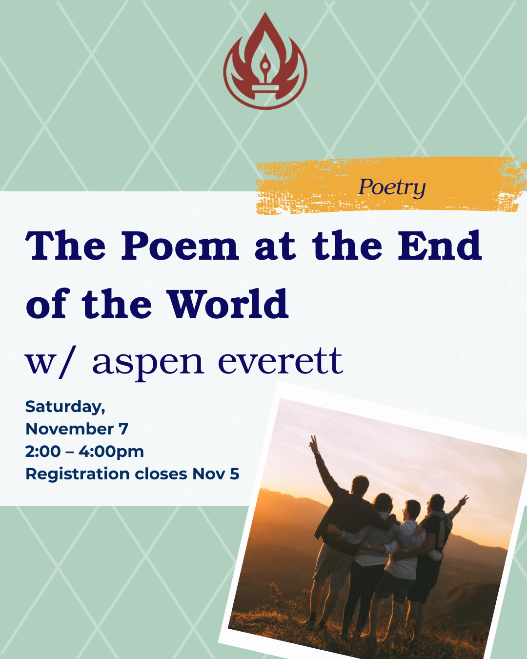 Campaign cover image for The Poem at the End of the World
