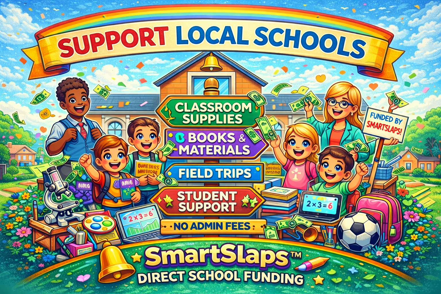 Campaign cover for Donate Directly To The School Of Your Choice with SmartSlaps