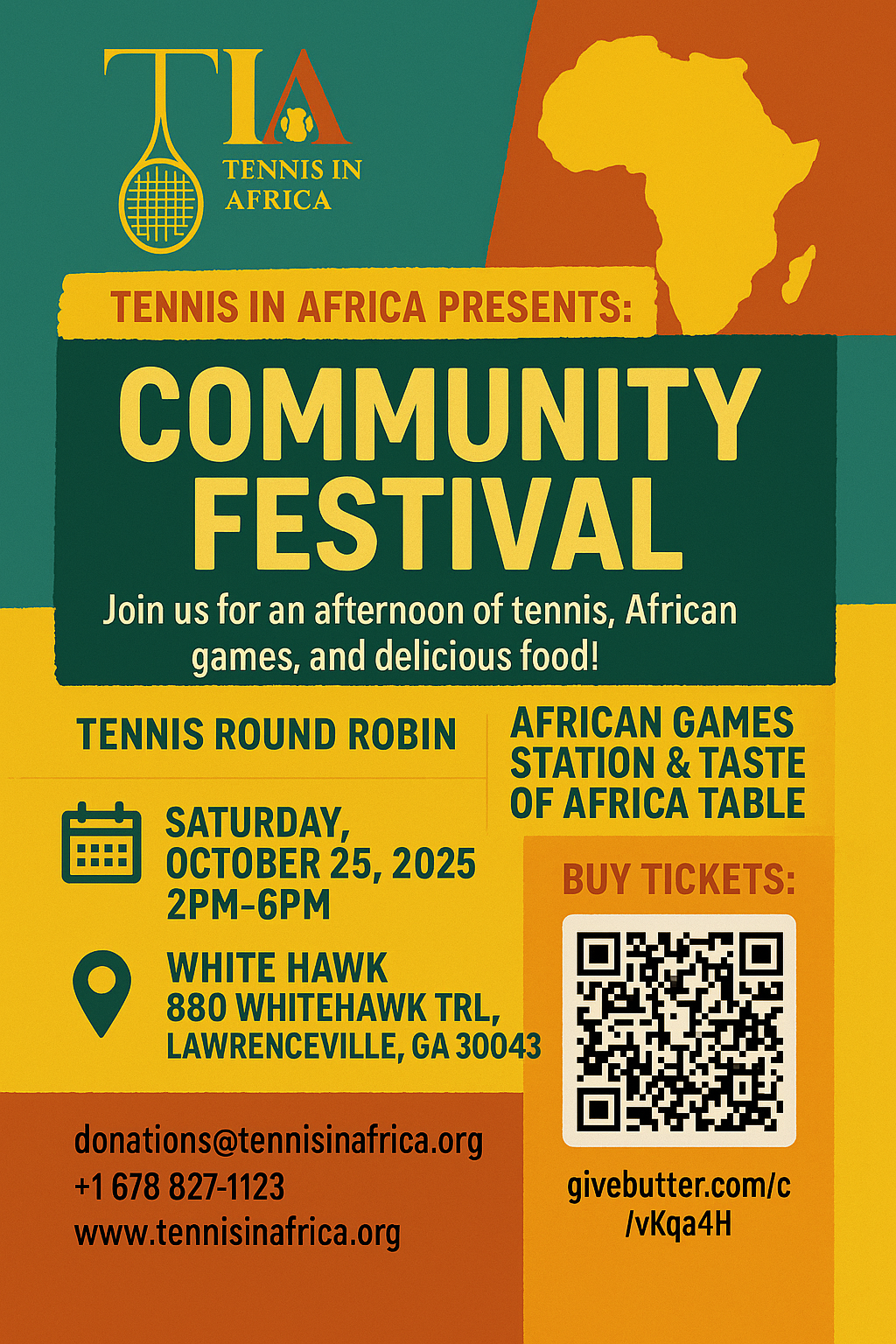 Campaign cover image for 🎾 Tennis Meets Africa: A Festival Fundraiser
