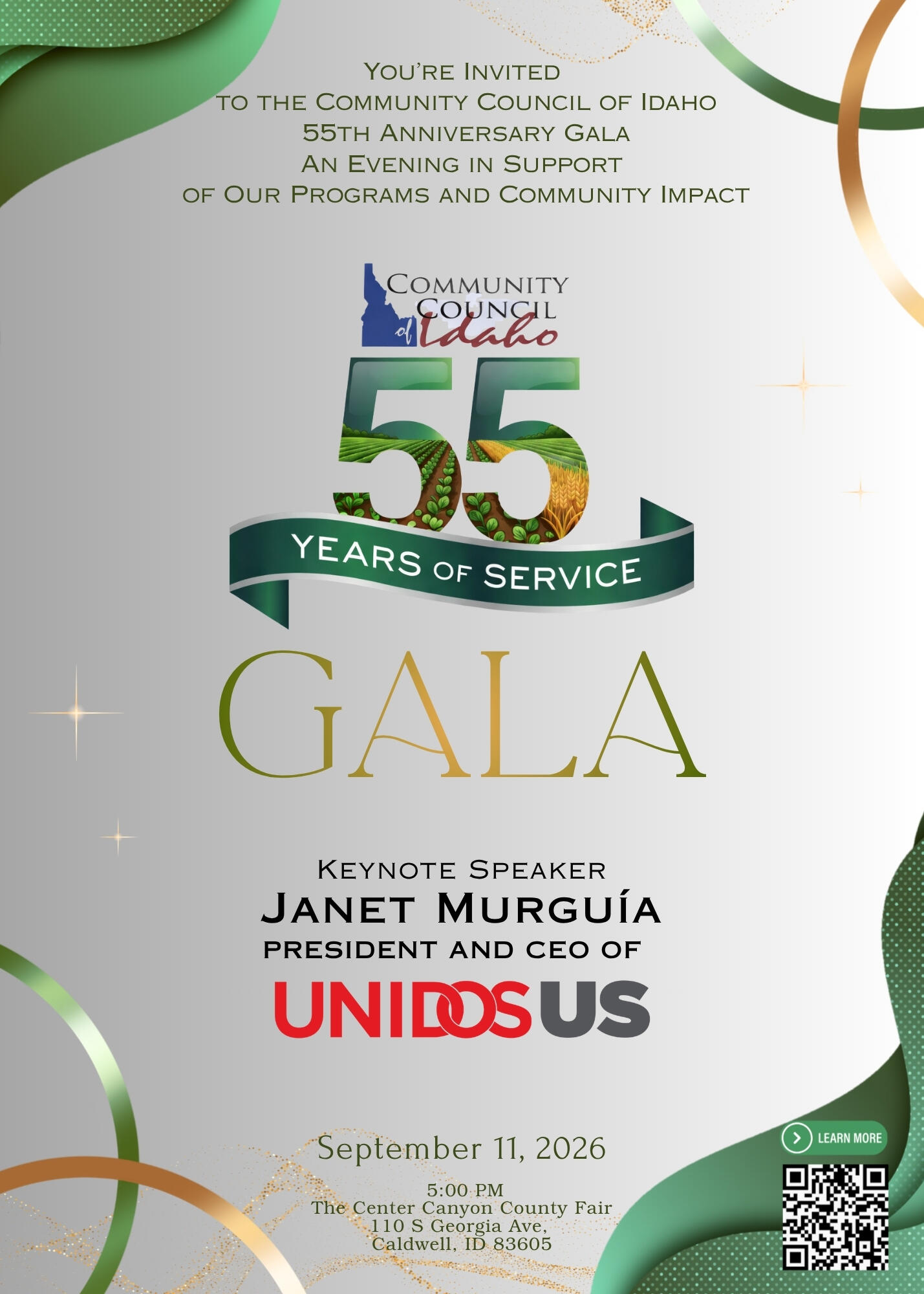 Campaign cover image for 55 Years of Service Gala