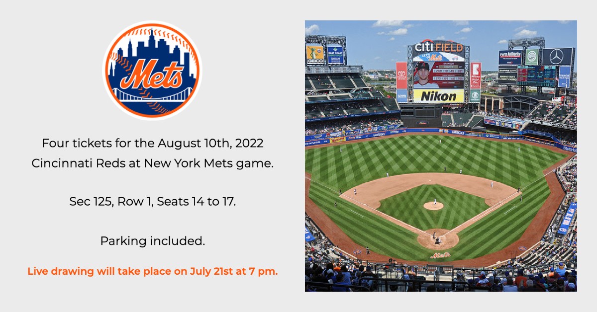 Campaign cover image for Raffle: NY Mets Tickets