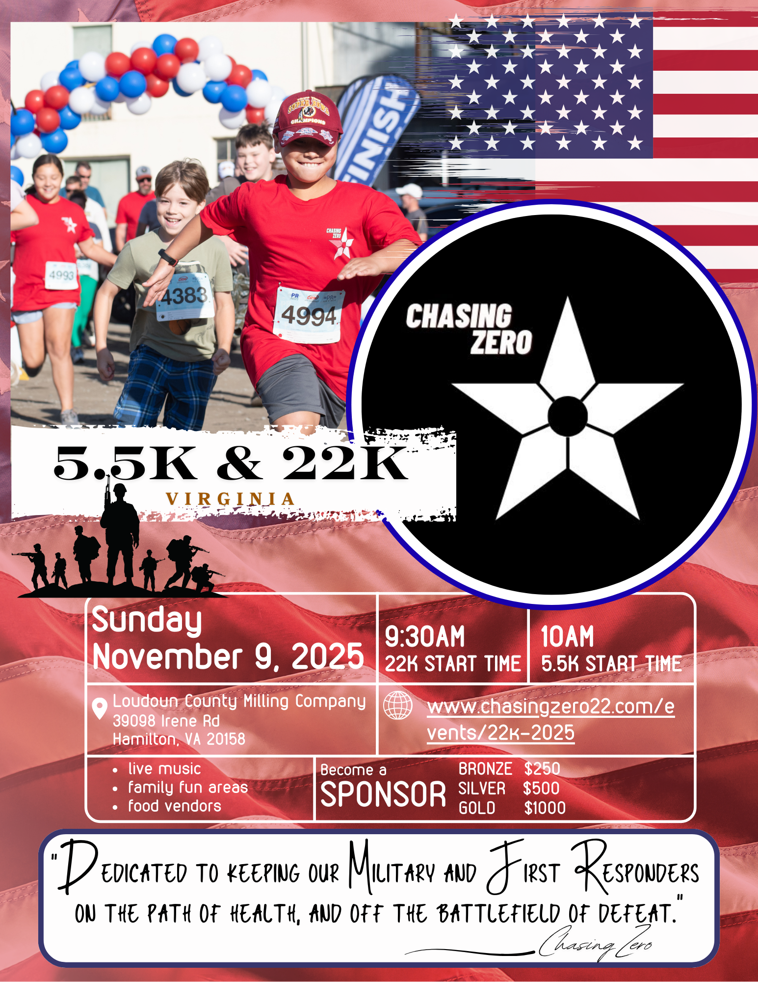 Chasing Zero Virginia 2025 5.5k and 22k | Chasing Zero