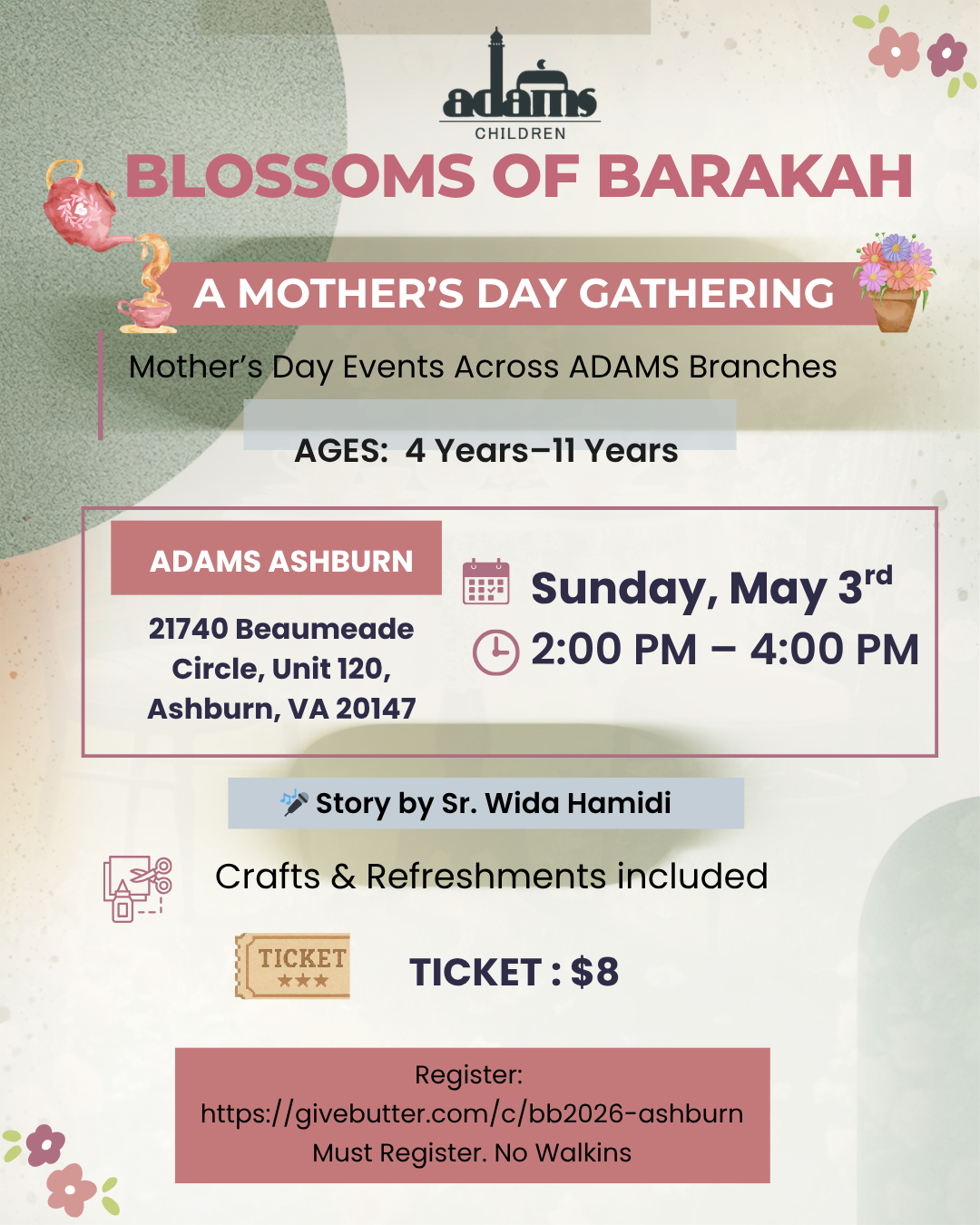 Campaign cover image for Blossoms of Barakah: A Mother’s Day Gathering