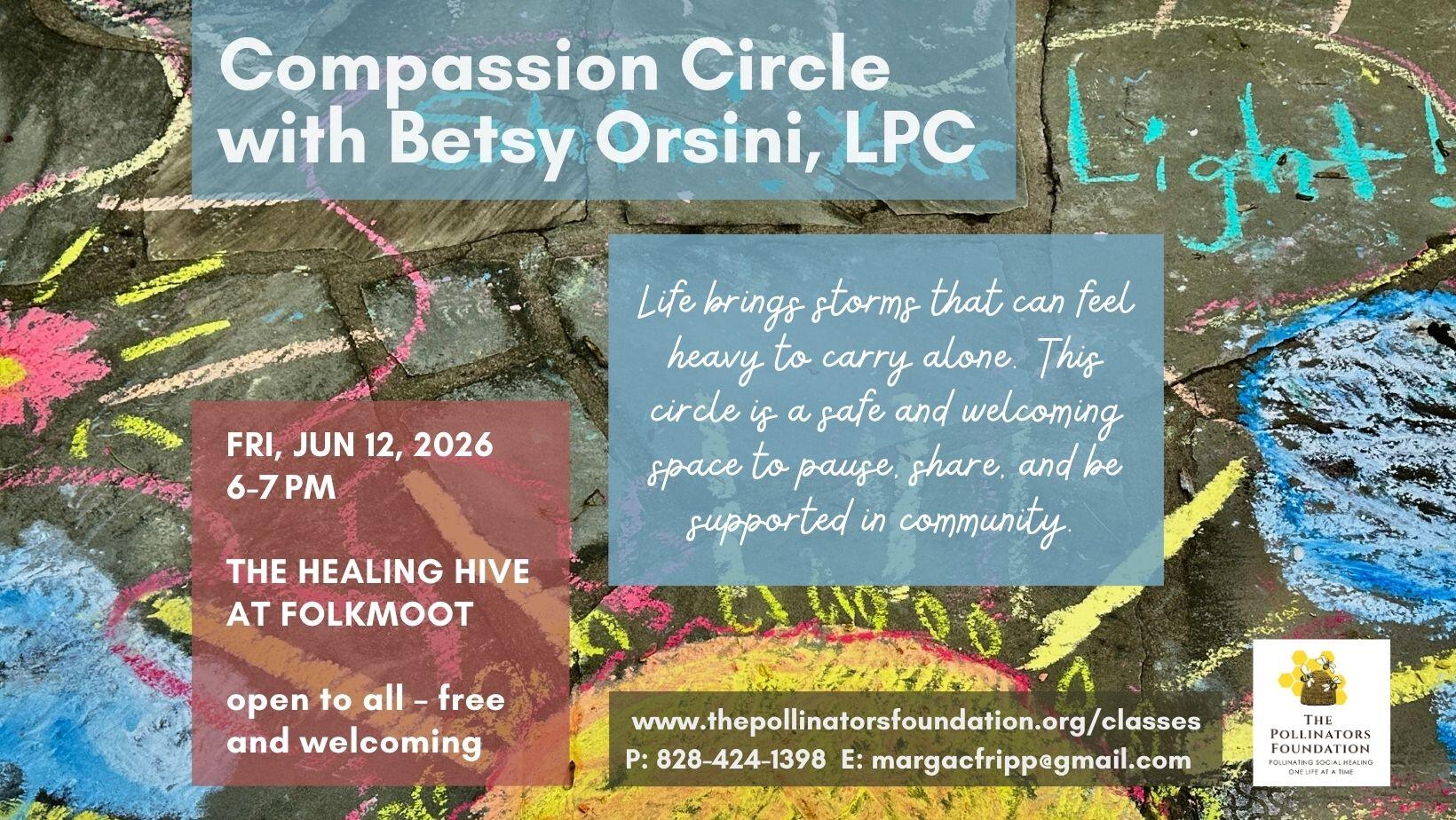 Campaign cover image for Compassion Circle with Betsy Orsini, LPC