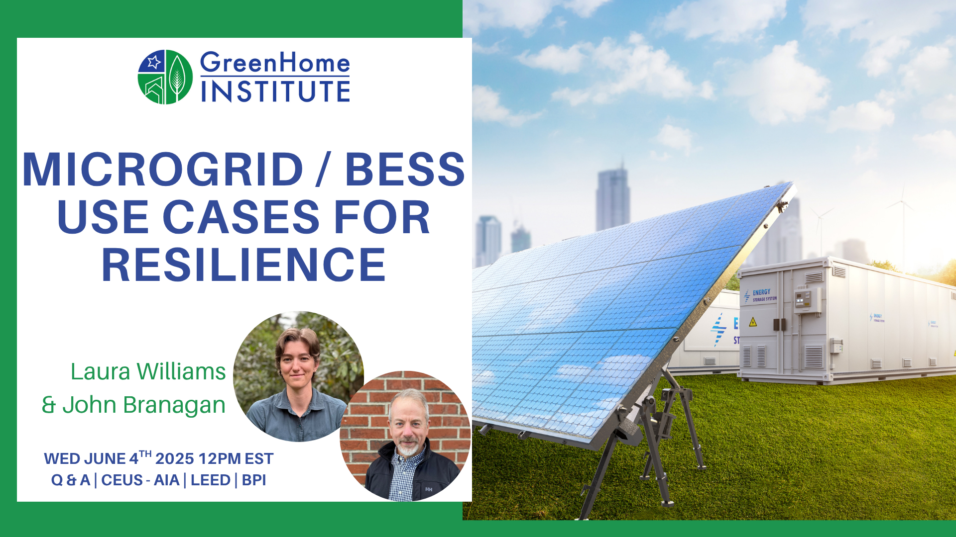 Campaign cover image for Microgrid / BESS Use Cases for Resilience