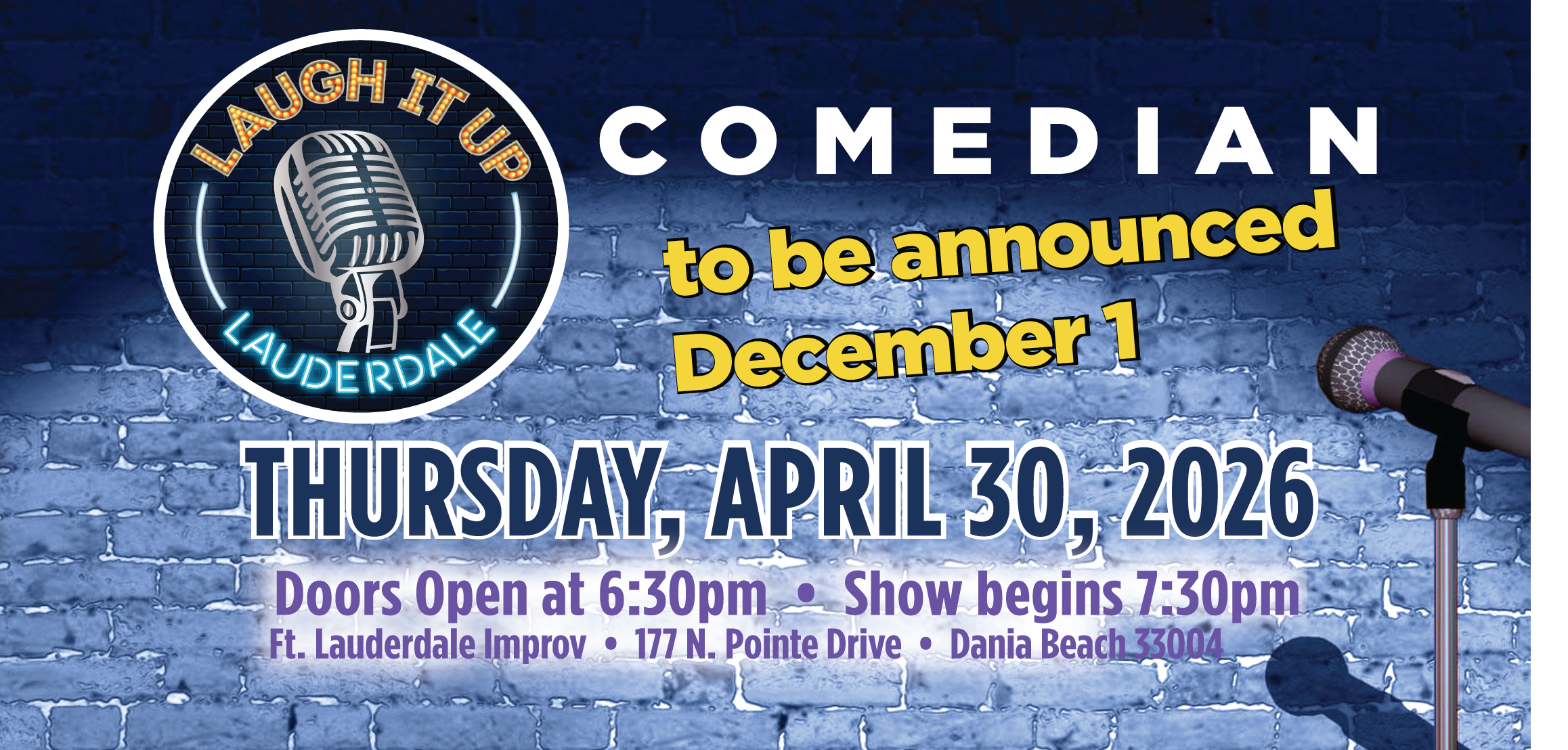 Campaign cover image for Laugh It Up Lauderdale 2026