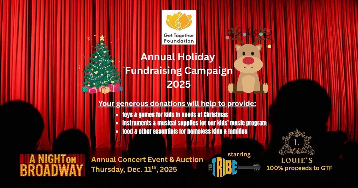 Campaign cover image for GTF's Year End Fundraising Campaign, Concert Event & Auction