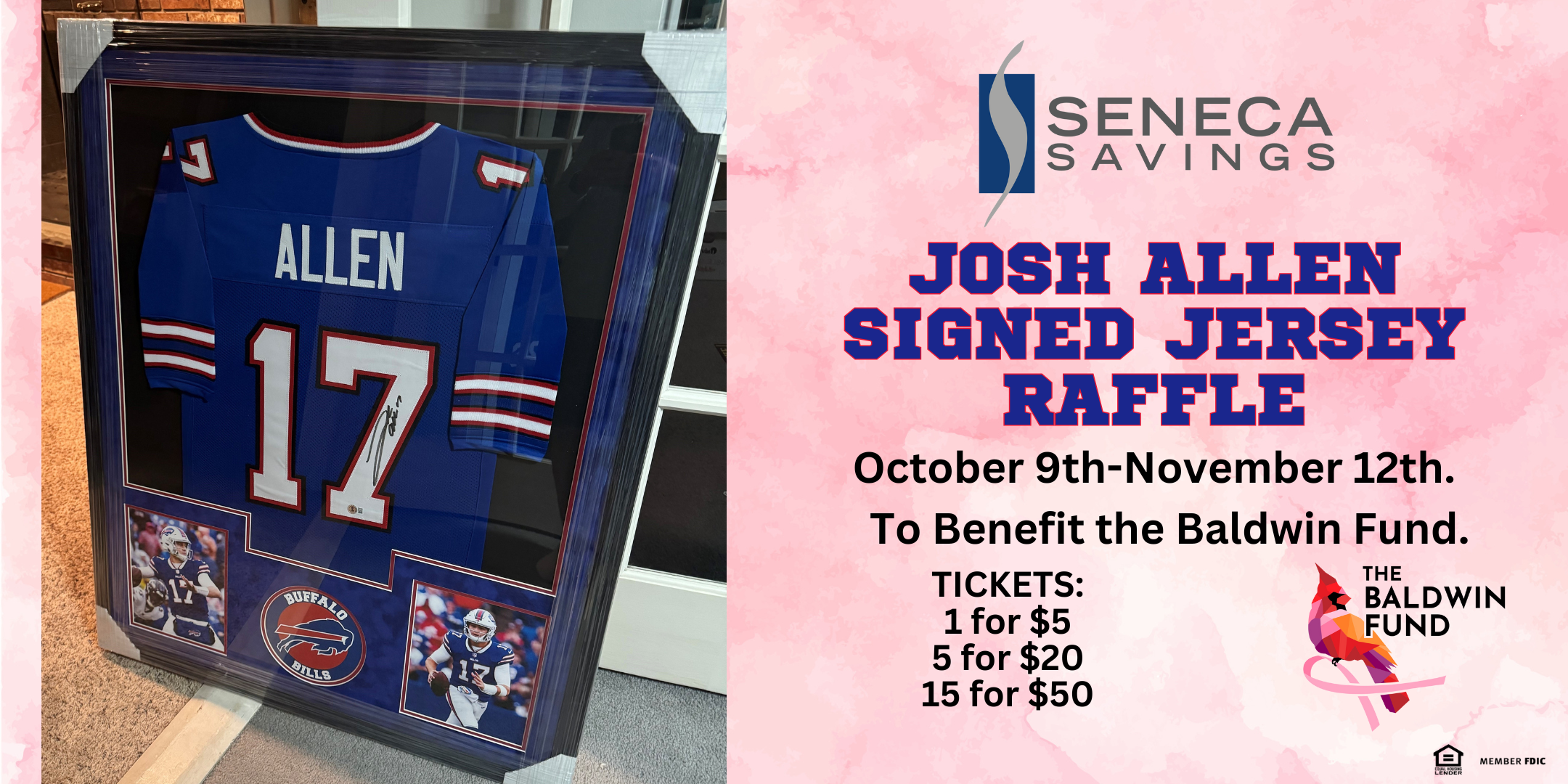 Josh Allen Signed Jersey Raffle | Seneca Savings