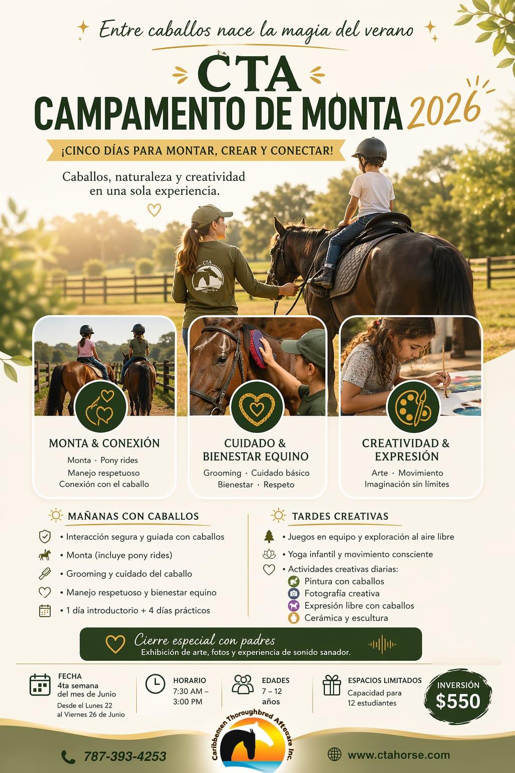 Campaign cover image for Campamento Equino !