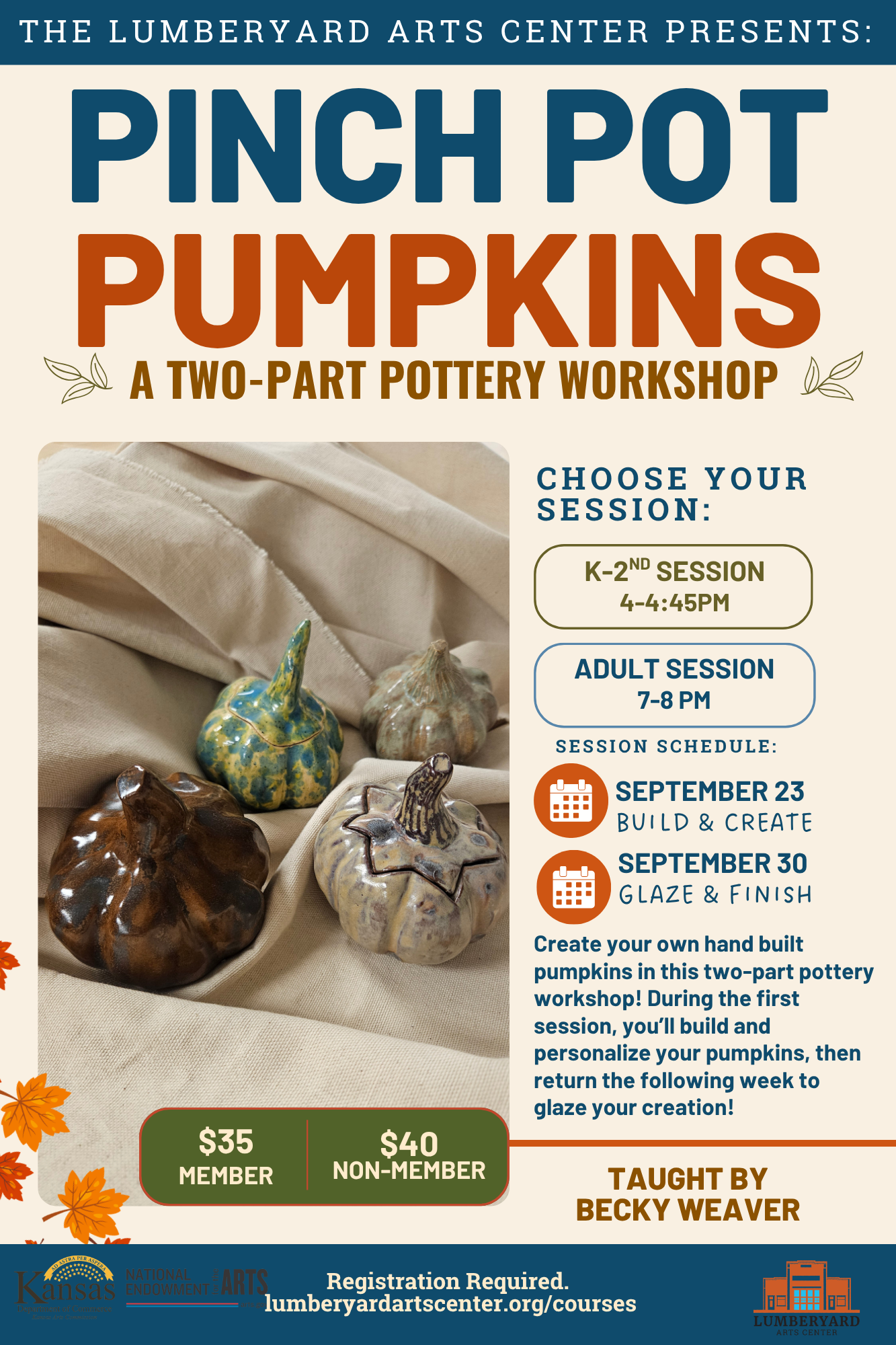 Campaign cover image for Pinch Pot Pumpkins