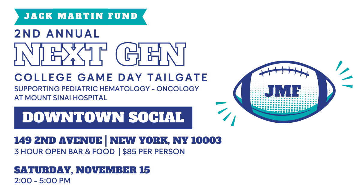 Campaign cover image for 2nd Annual JMF Next Gen College Game Day Tailgate