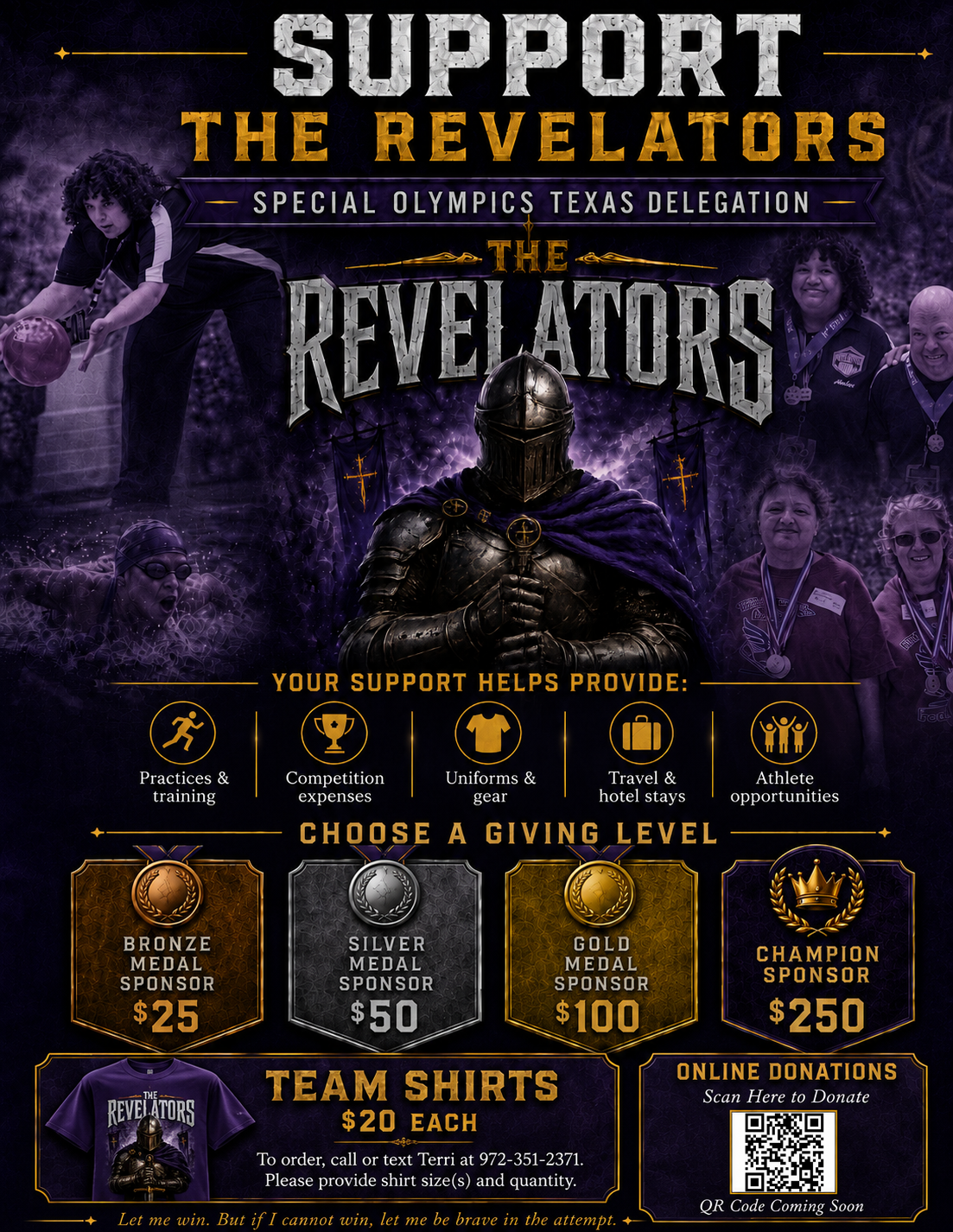 Campaign cover image for Special Olympics Texas Teams - The Revelators