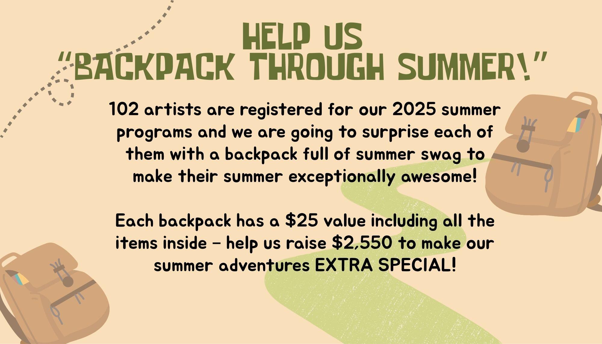 Campaign cover image for Backpacking Through Summer!