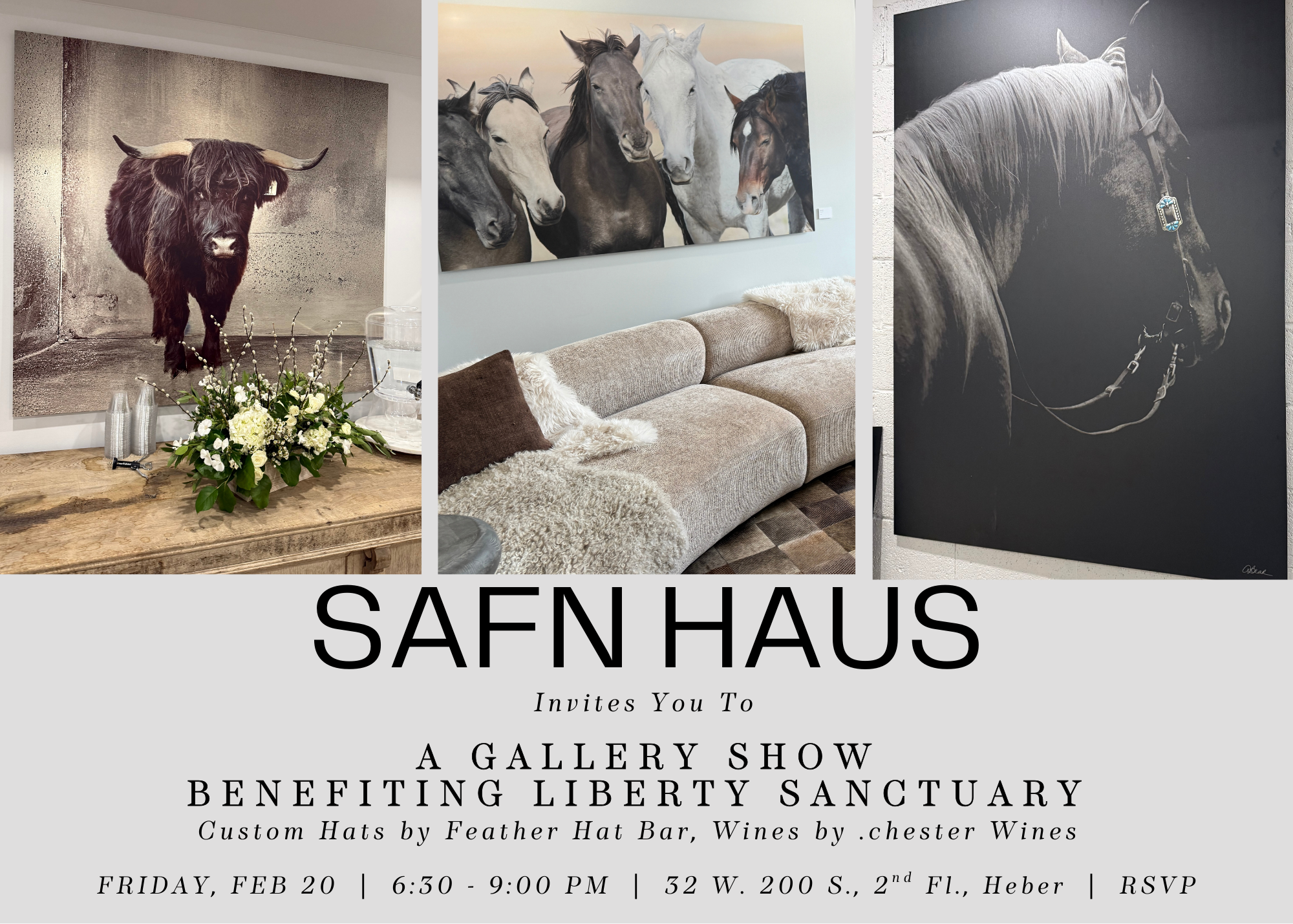 Campaign cover image for SAFN HAUS GALLERY INVITES YOU TO AN EVENT BENEFITING LIBERTY SANCTUARY