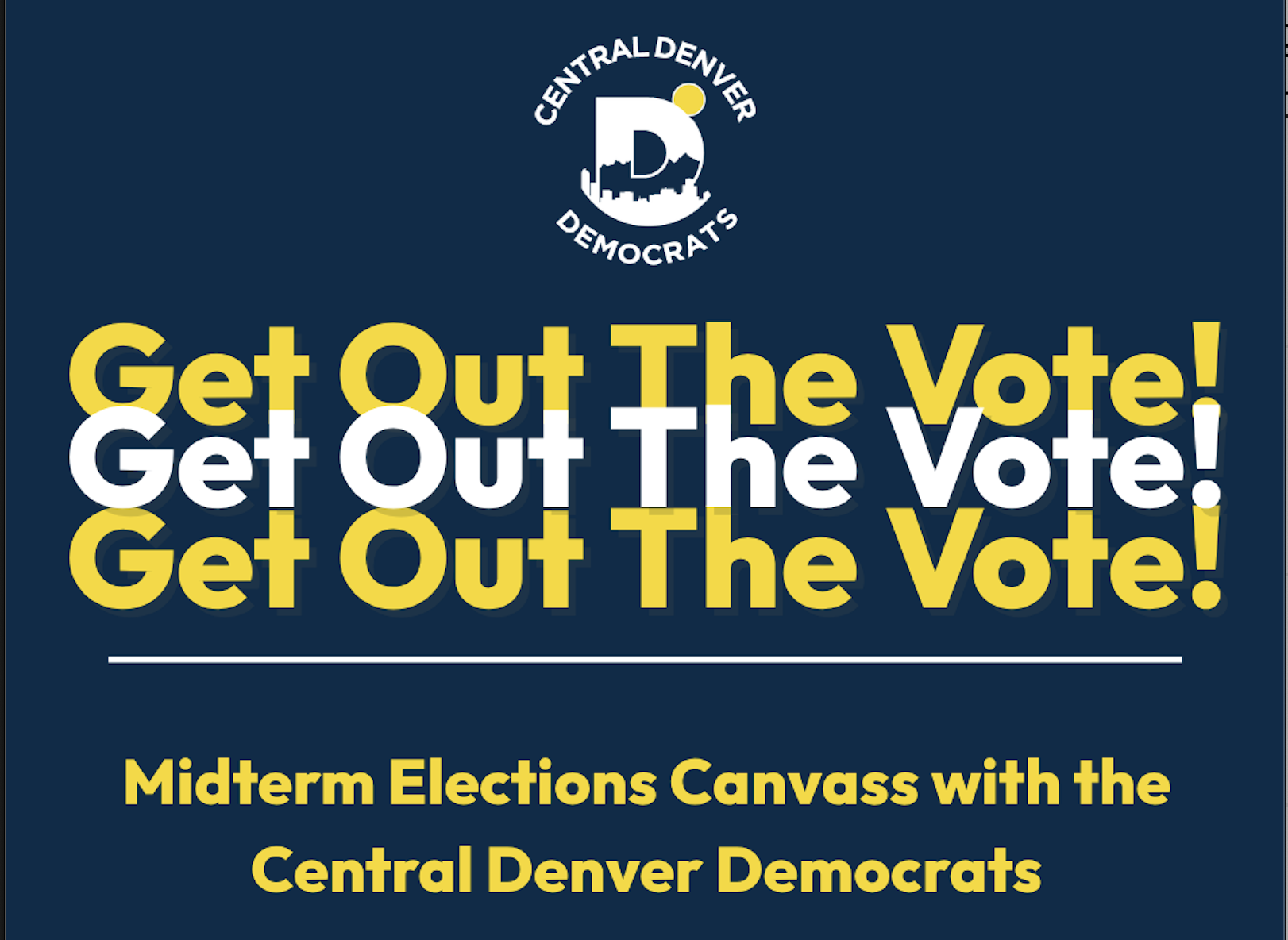 Campaign cover image for Canvass with the Central Denver Democrats