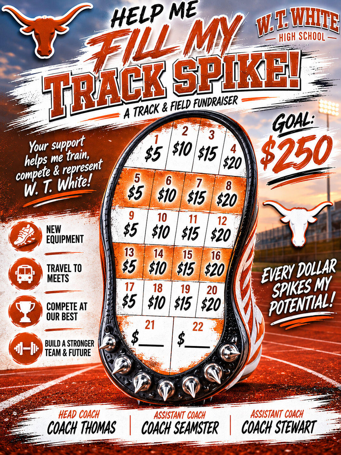 Campaign cover image for Help Me Fill My Track Spike