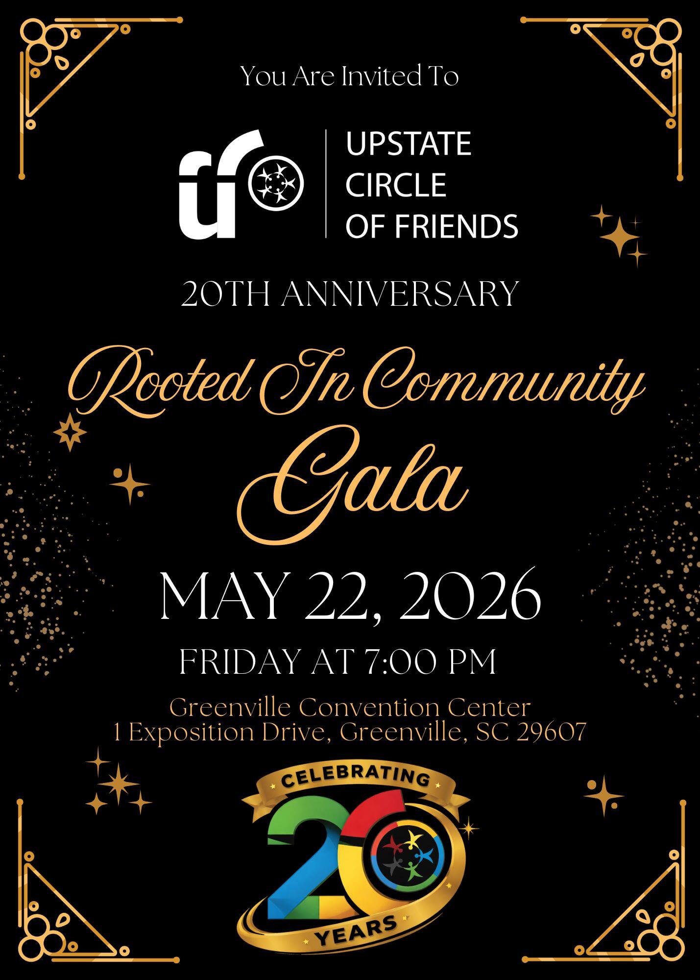 Campaign cover image for Upstate Circle of Friends 20th Anniversary Gala