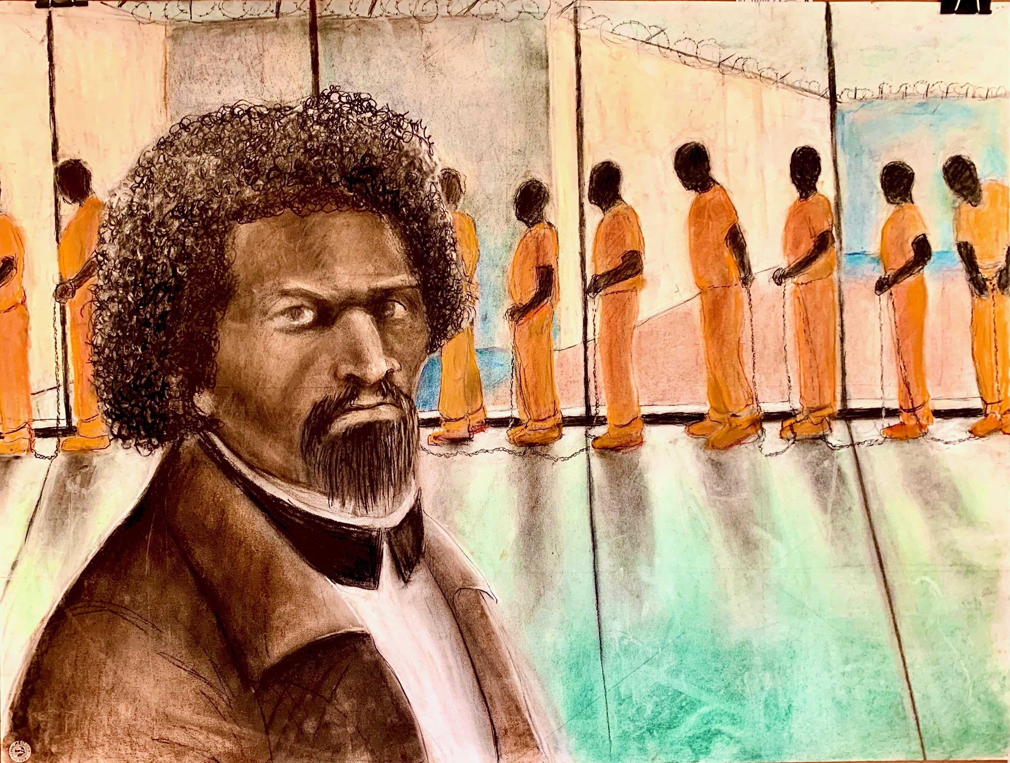 Campaign cover image for Art Auction: Image of Frederick Douglass. Chains Then & Now