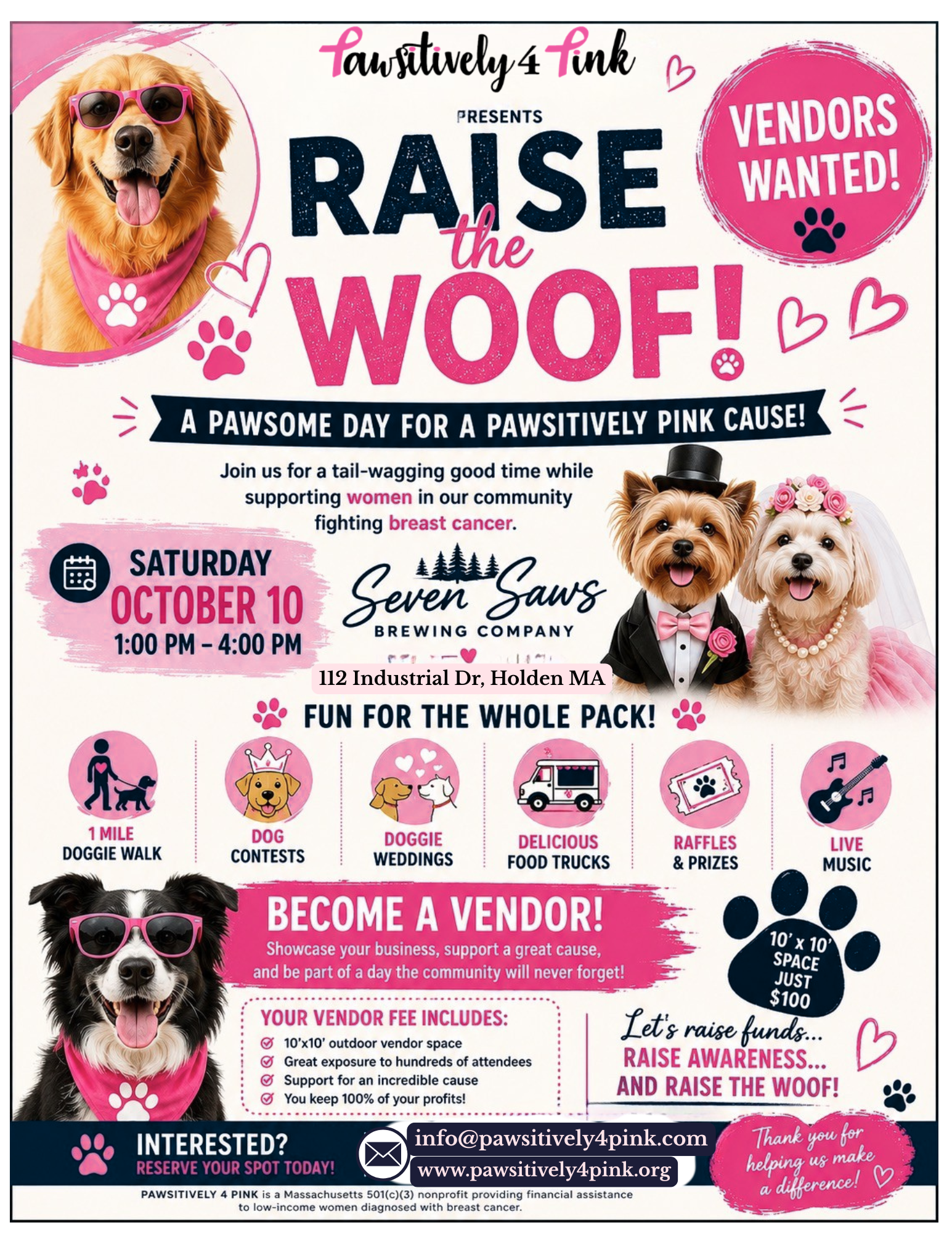 Campaign cover image for Pawsitively 4 Pink: Raise the Woof Festival