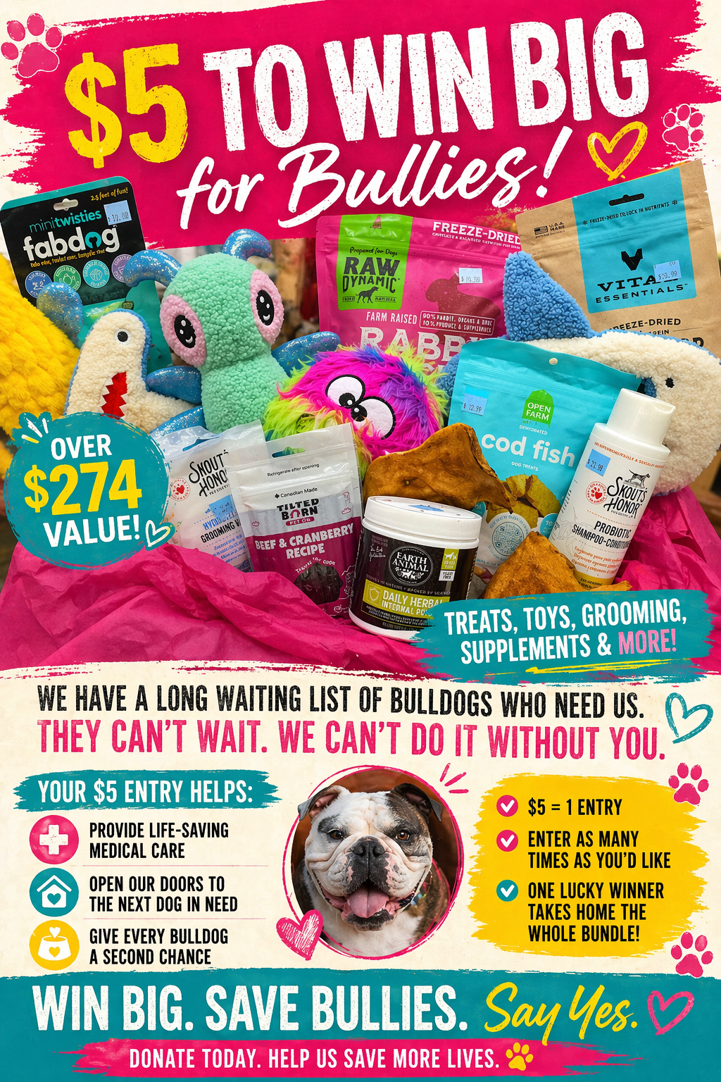 Campaign cover for $5 to Win Big AND Help Us Say Yes