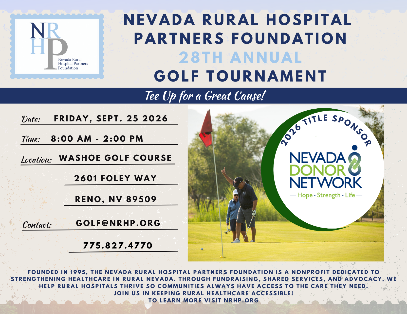 Campaign cover image for 28th Annual Golf Tournament