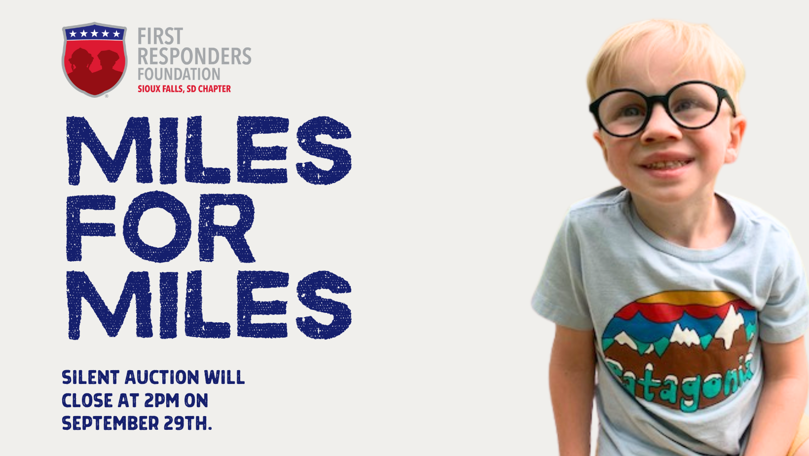 Campaign cover image for First Responders going Miles for Miles Silent Auction