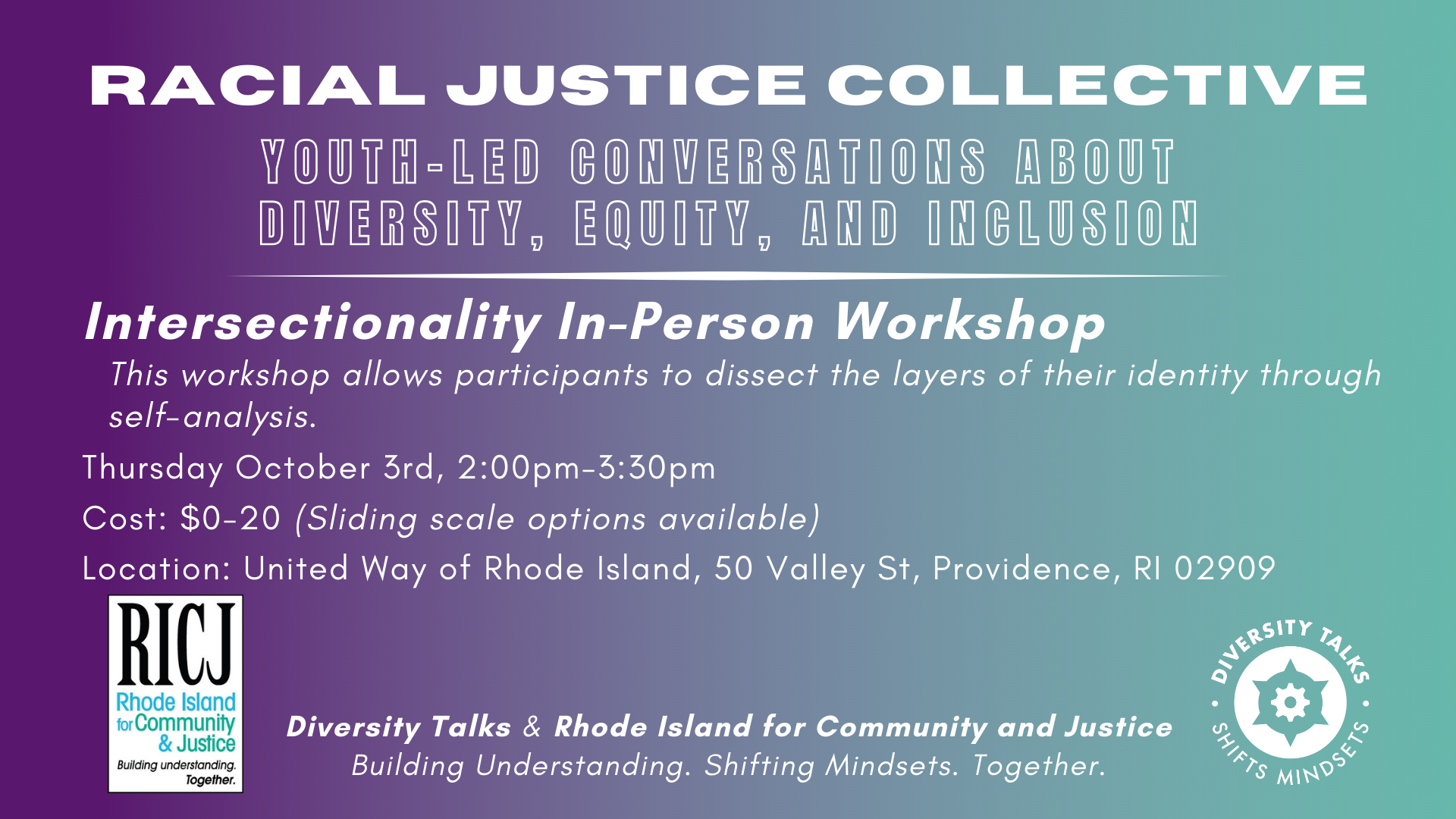 Campaign cover image for Racial Justice Collective: Intersectionality In-Person Session