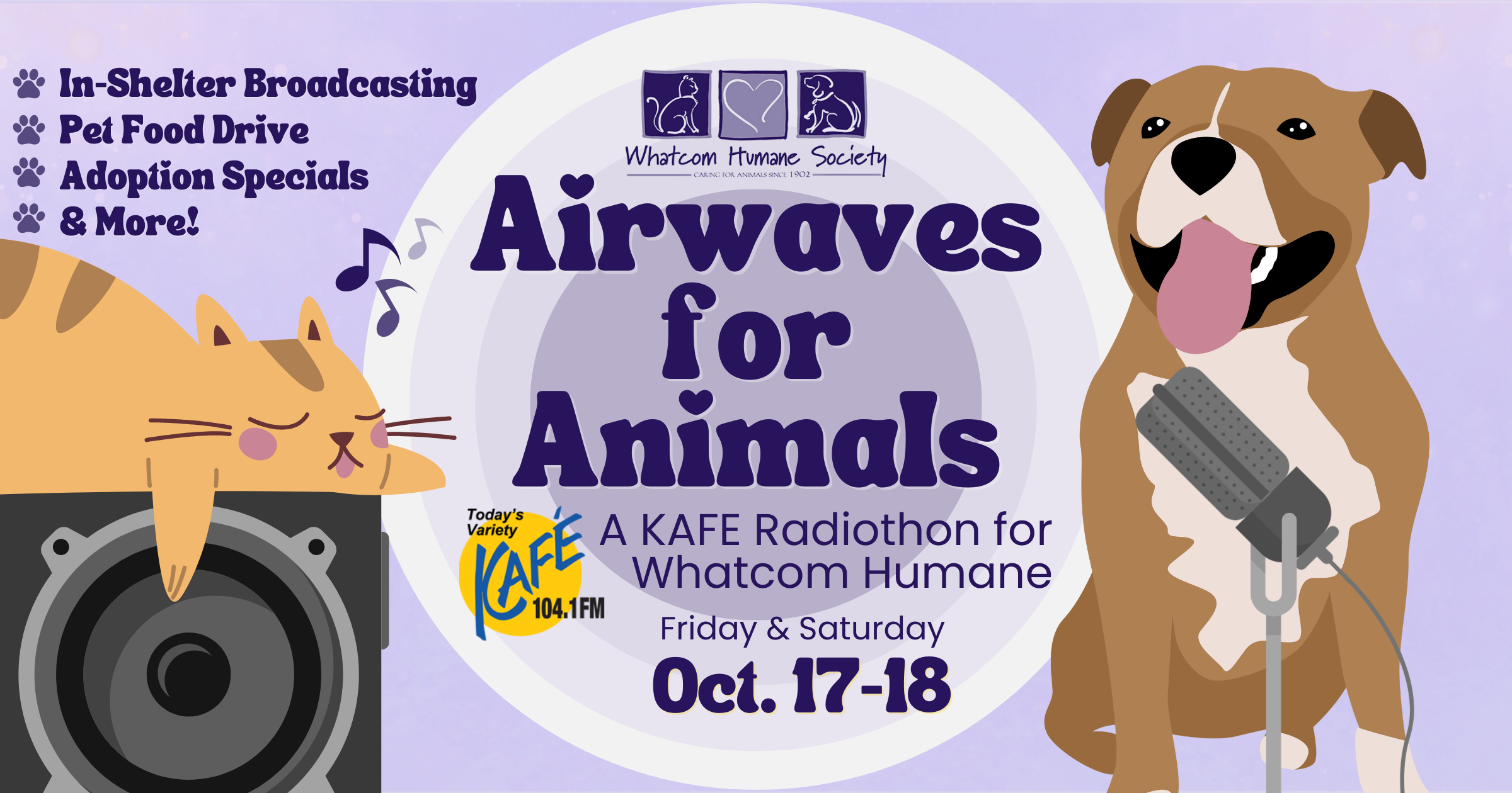 Campaign cover image for 2025 Airwaves for Animals Radiothon