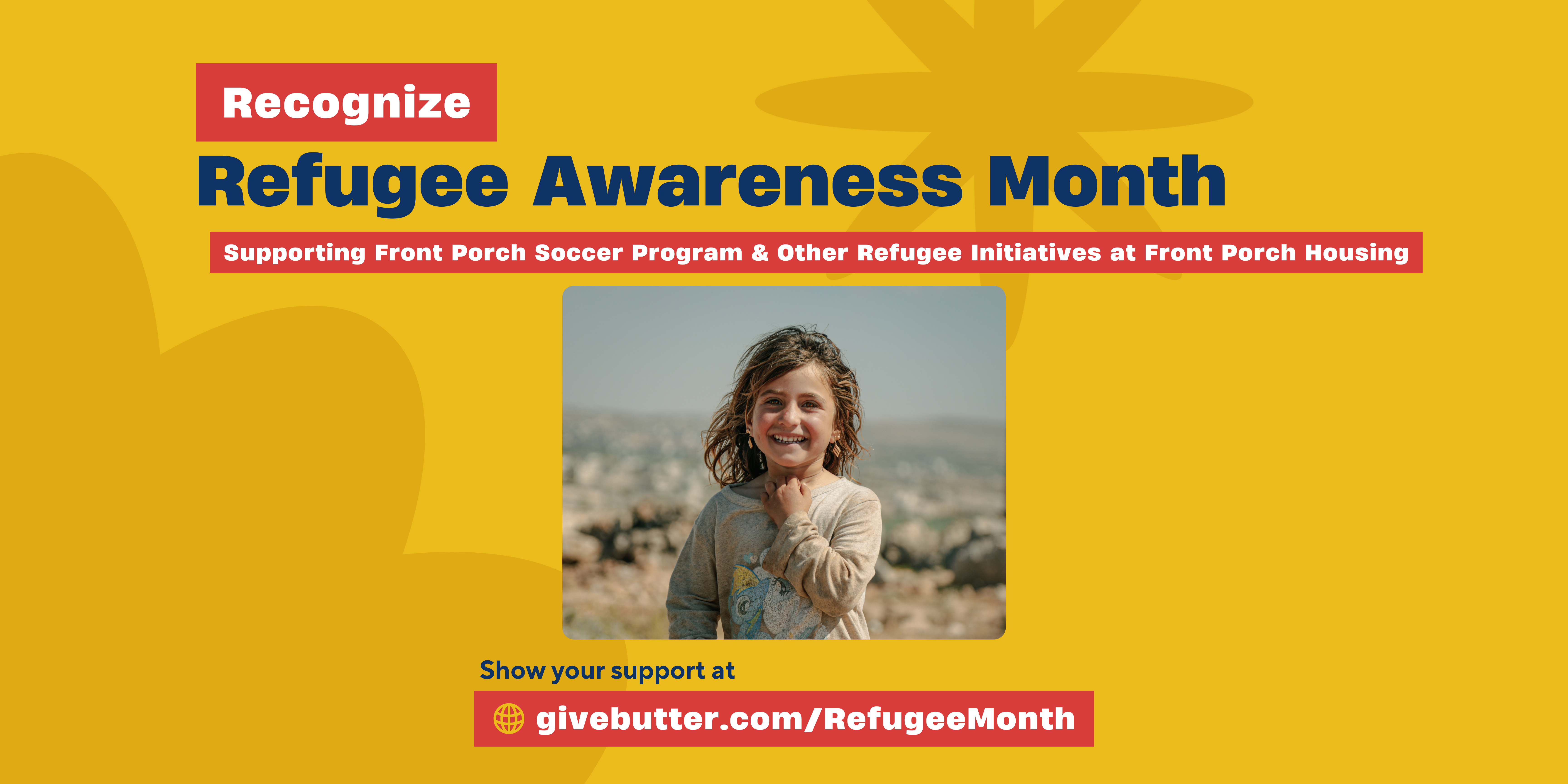 Campaign cover image for Refugee Awareness Month at Front Porch Housing
