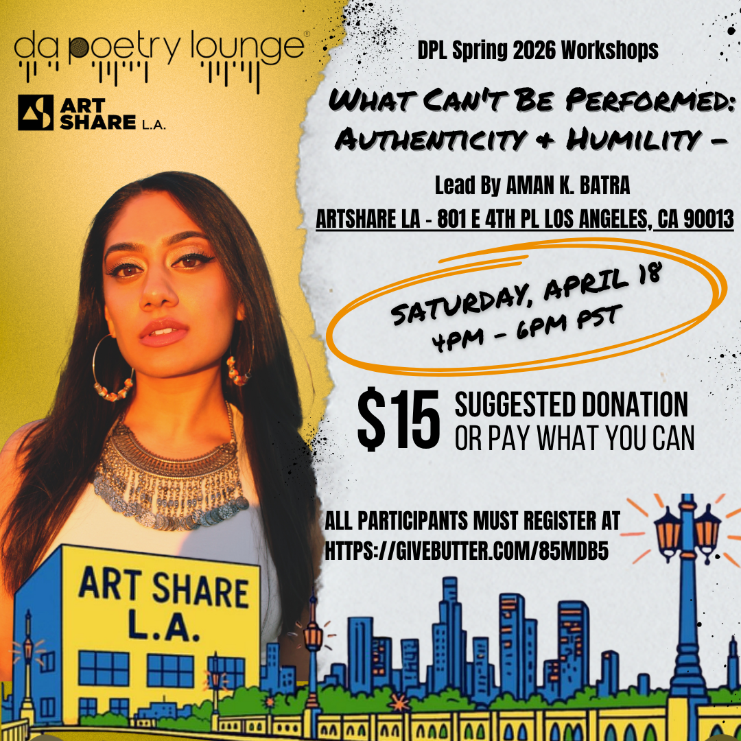 Campaign cover image for What Can't Be Performed: Authenticity & Humility - DPL Workshop with Aman K. Batra