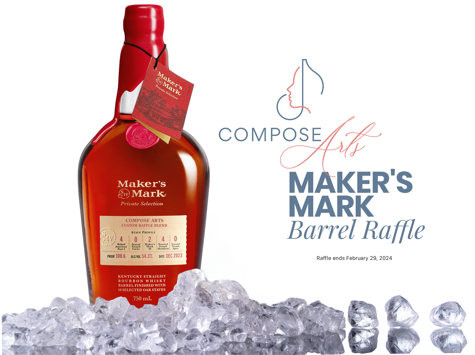 Campaign cover image for ComposeArts & Maker's Mark Bourbon Raffle 2023/24