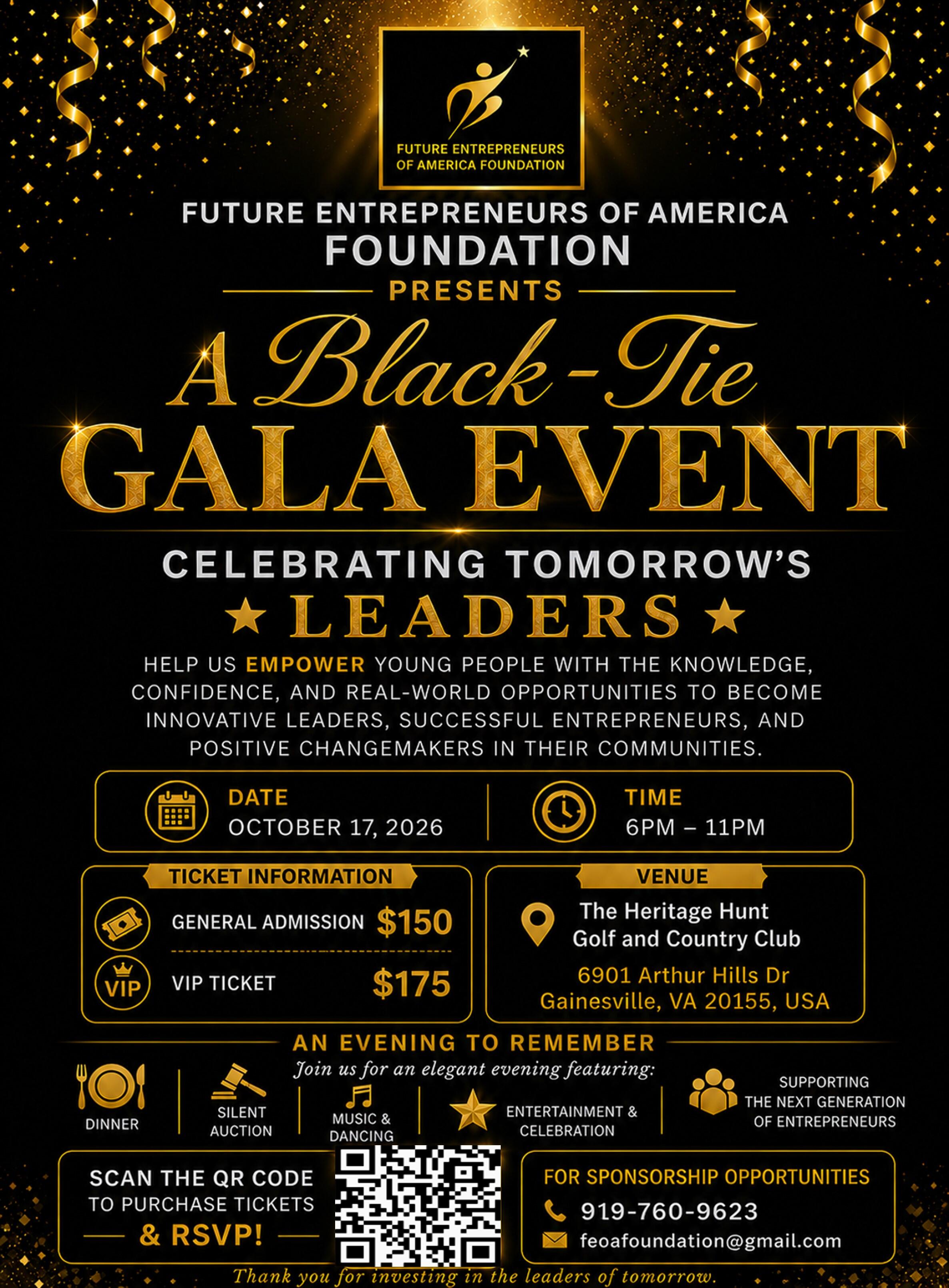 Campaign cover image for Celebrating Tomorrow’s Leaders- A Black-Tie Gala Night