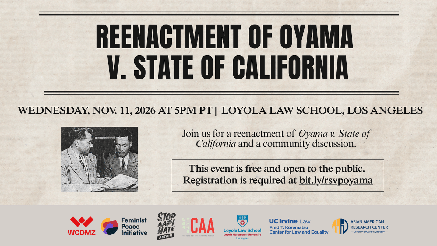 Campaign cover image for Oyama Reenactment at Loyola Law