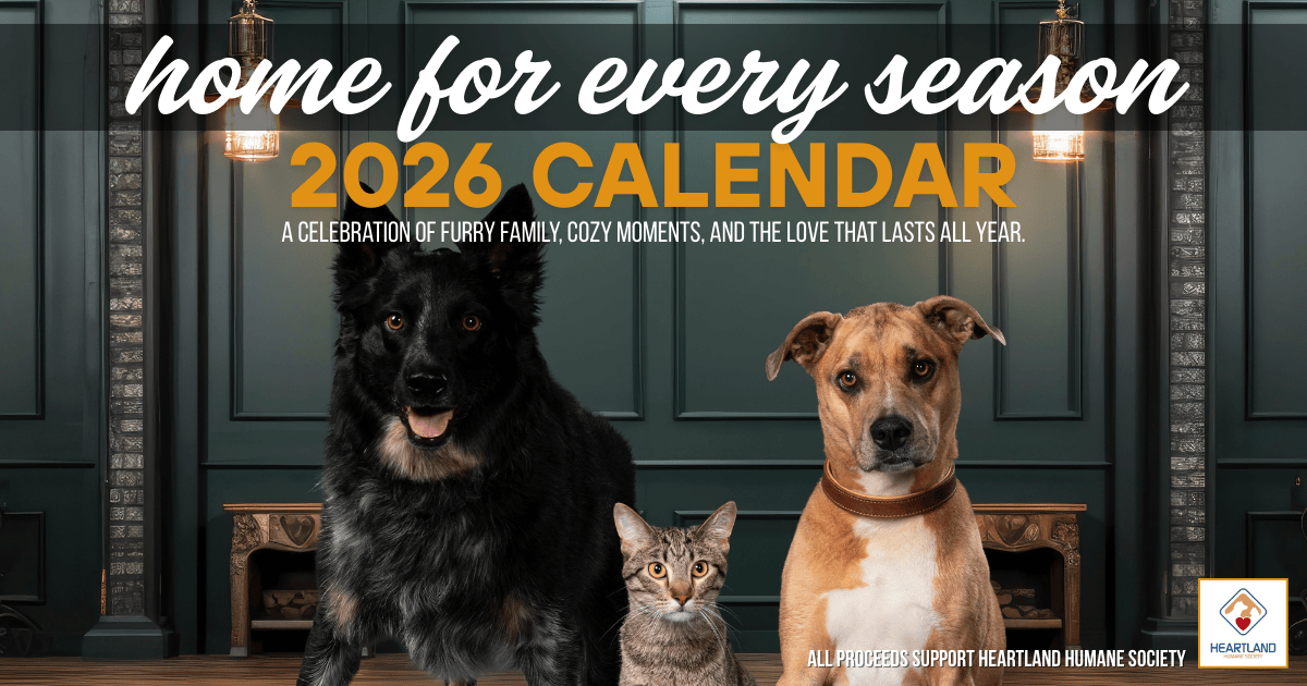 Campaign cover image for Heartland Humane Society 2026 Calendar Fundraiser