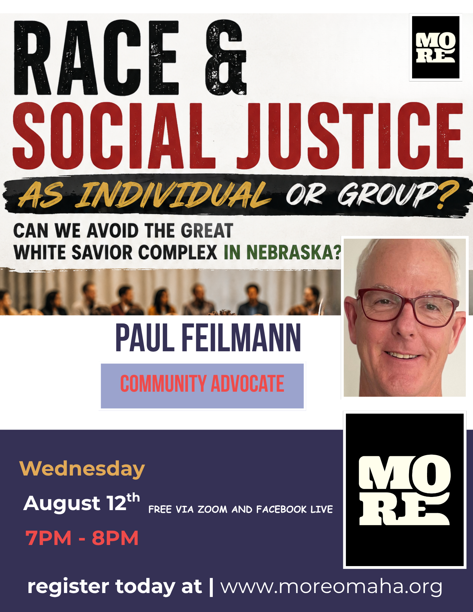 Campaign cover image for Race & Social Justice as Individual or Group? Can we avoid the great white Savior Complex in Nebraska?