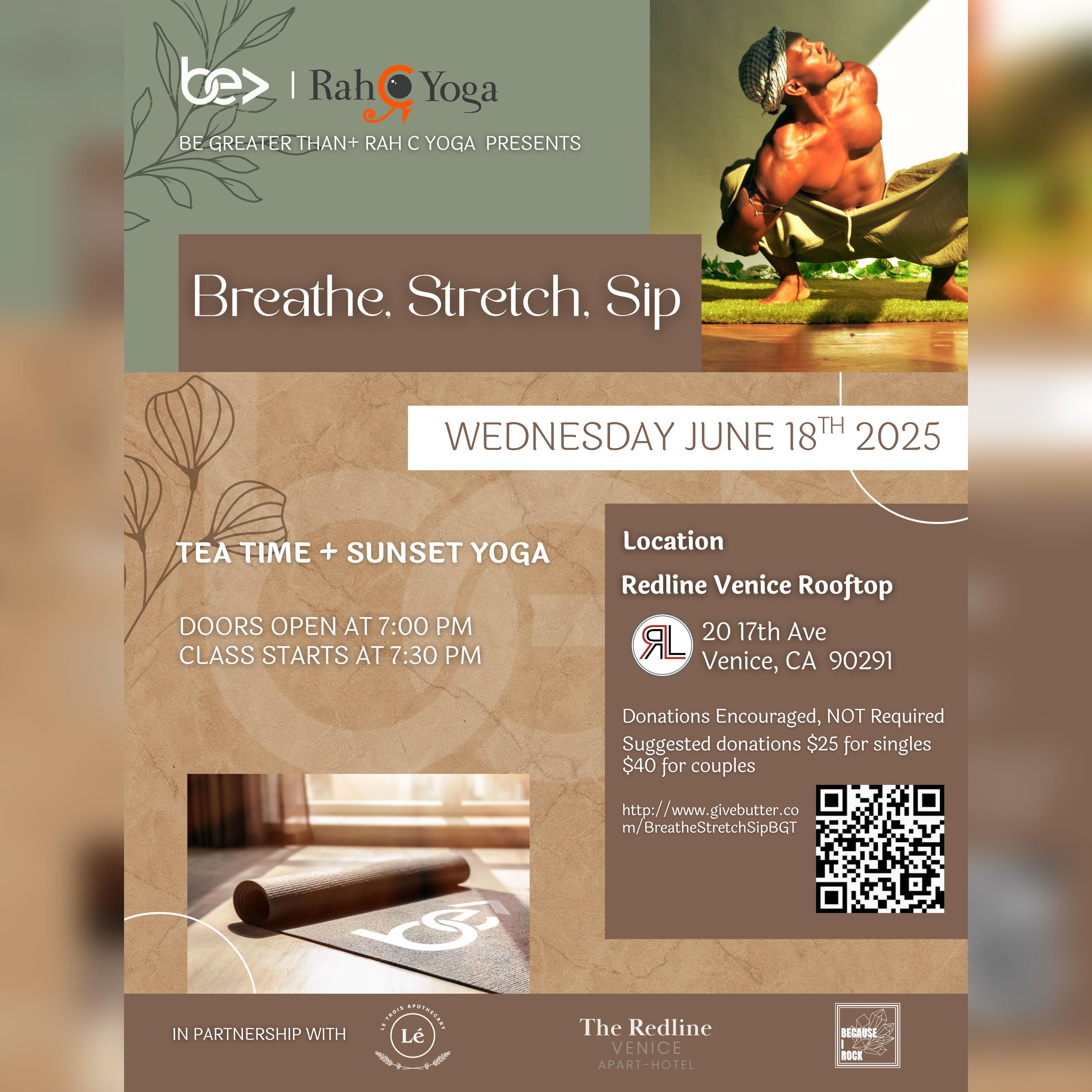 Campaign cover image for Breathe, Stretch, Sip: Sunset Yoga