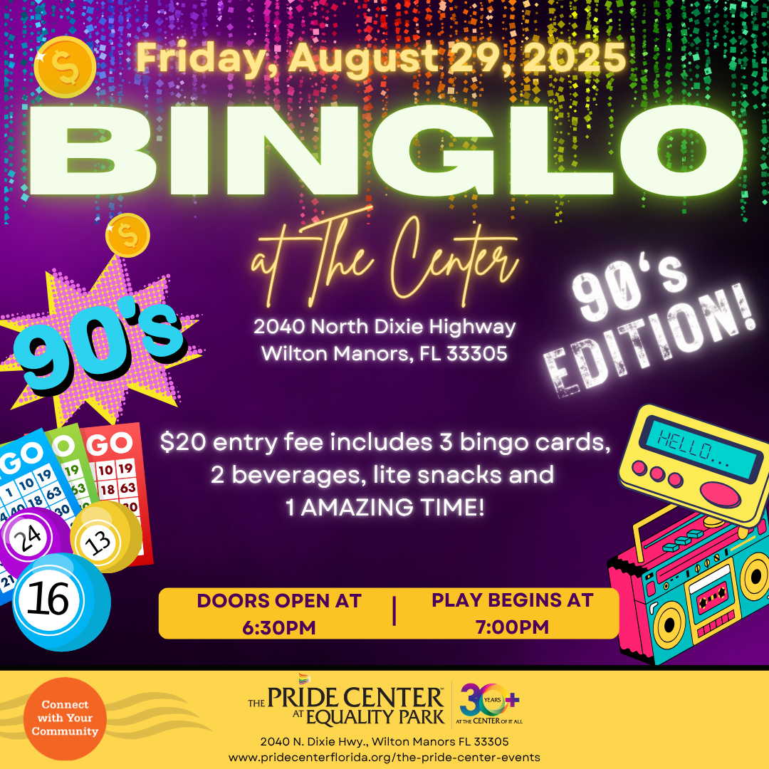 Campaign cover image for BINGLO at The Center 08/29/2025