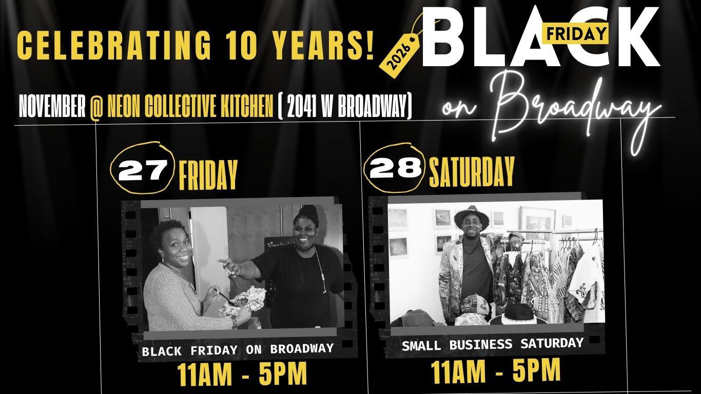 Campaign cover image for 2026 Black Friday on Broadway Vendor Registration