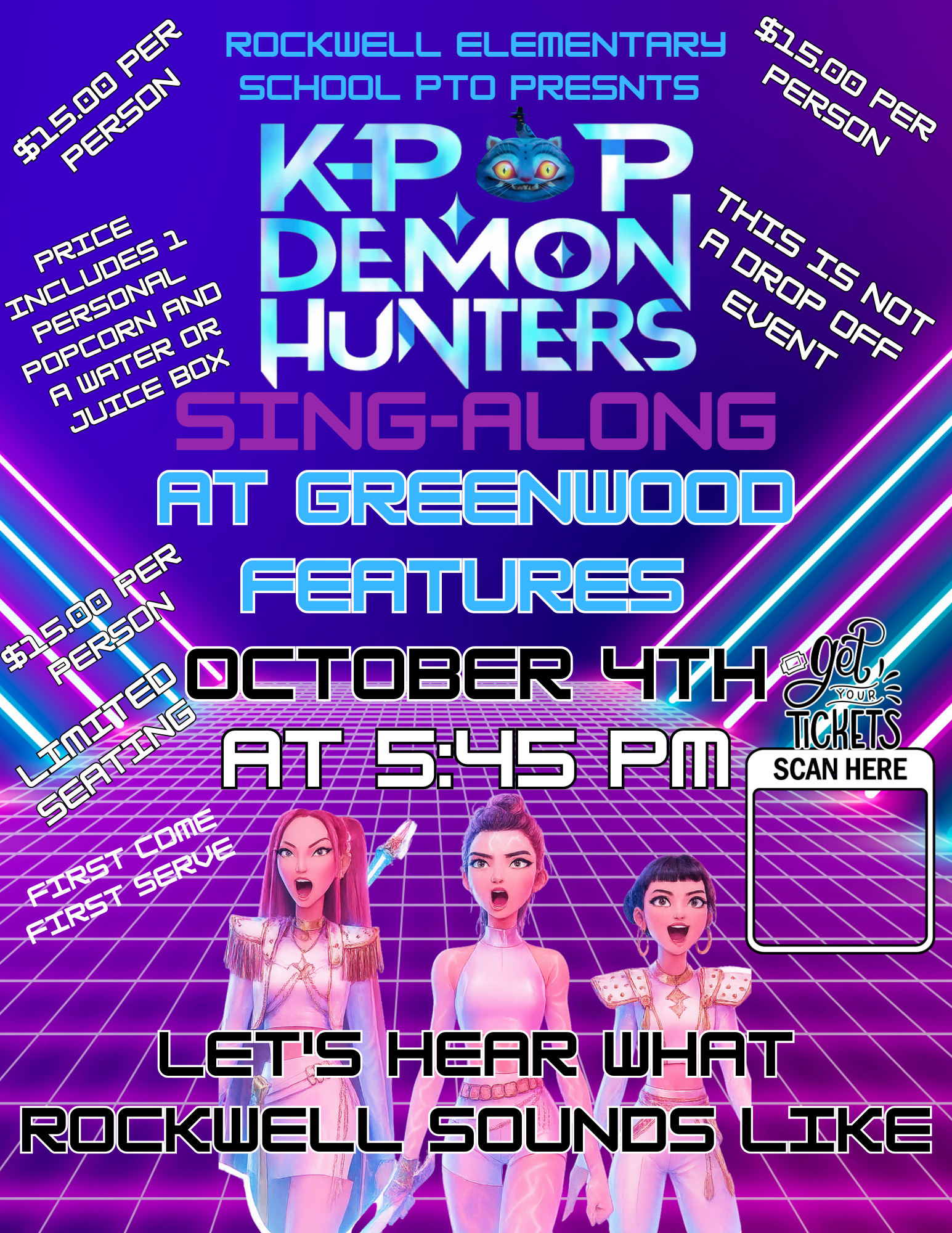 Campaign cover image for Rockwell PTO K-Pop Demon Hunters Sing Along